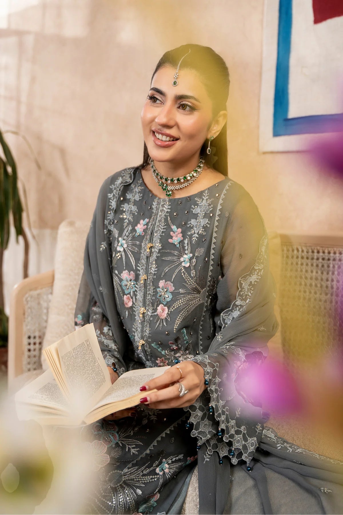 Aura by Zebtan Chiffon Handwork Collection Vol - 03 - Design - 09