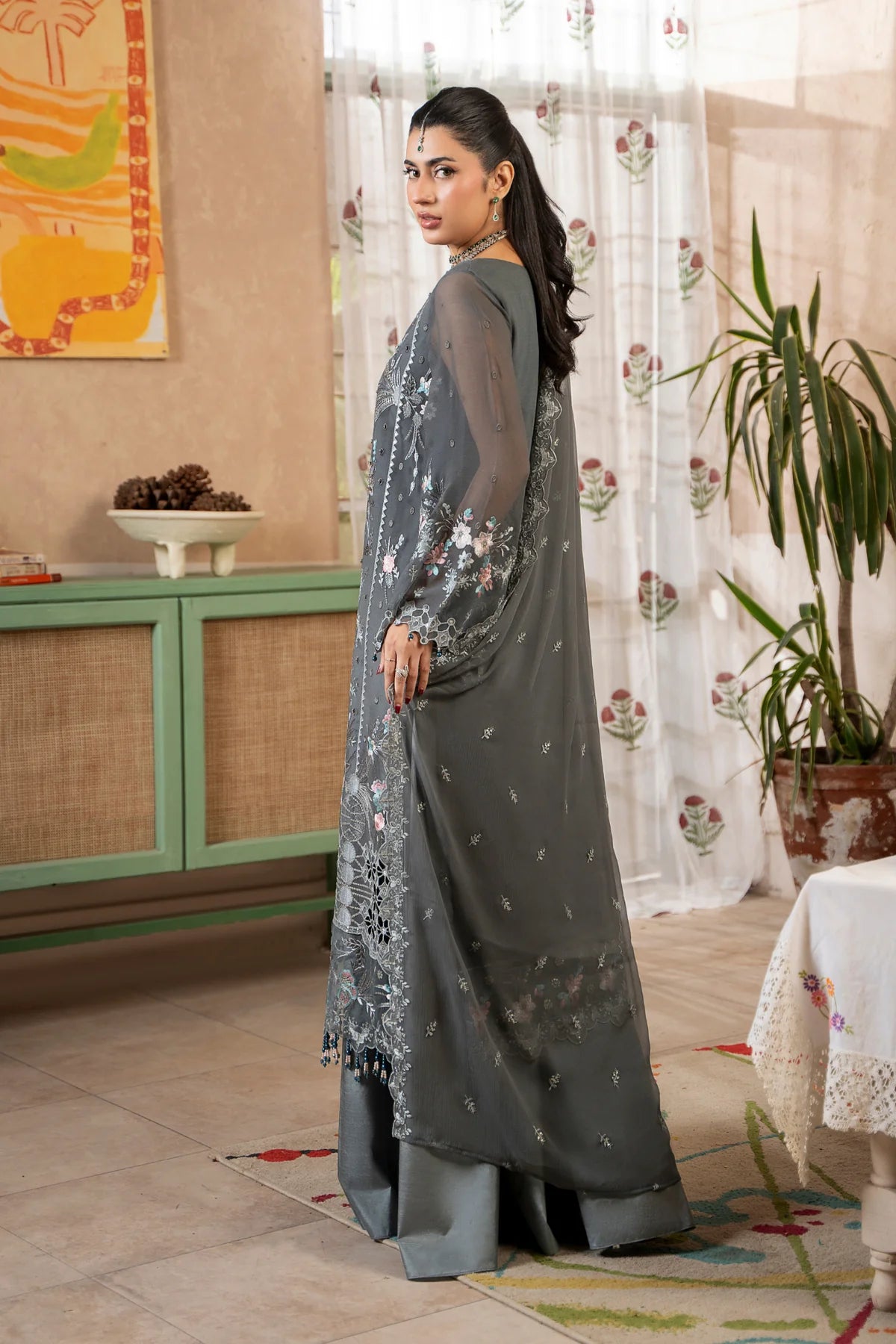 Aura by Zebtan Chiffon Handwork Collection Vol - 03 - Design - 09