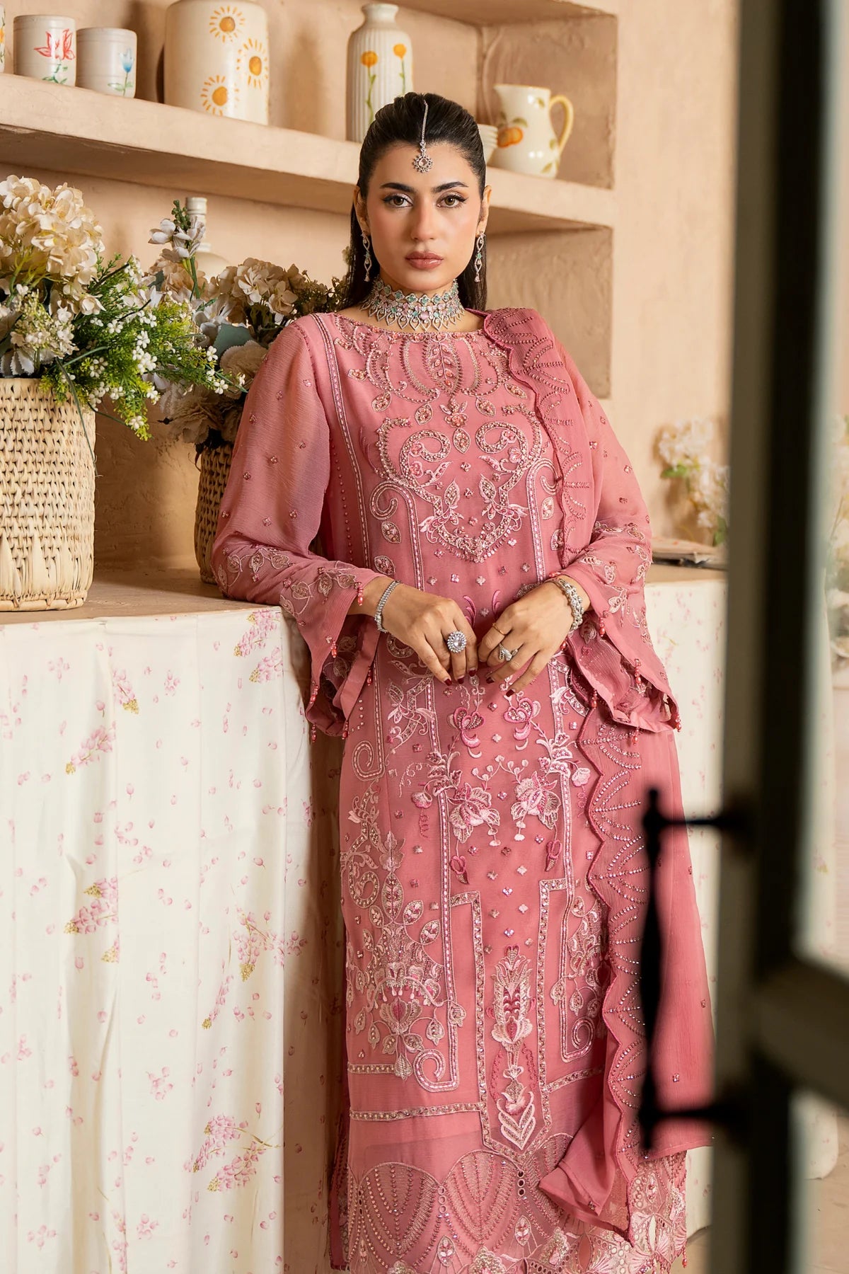 Aura by Zebtan Chiffon Handwork Collection Vol - 03 - Design - 08
