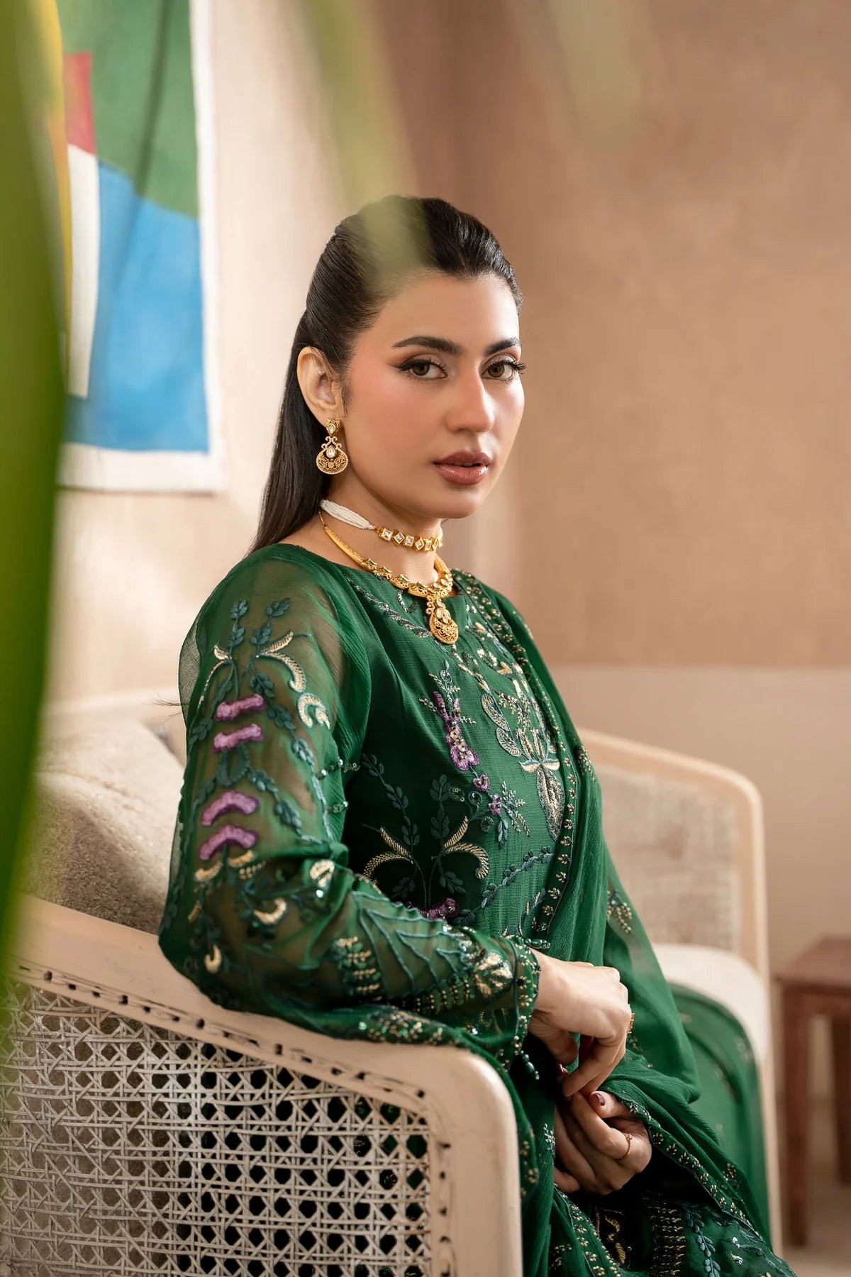 Aura by Zebtan Chiffon Handwork Collection Vol - 03 - Design - 07
