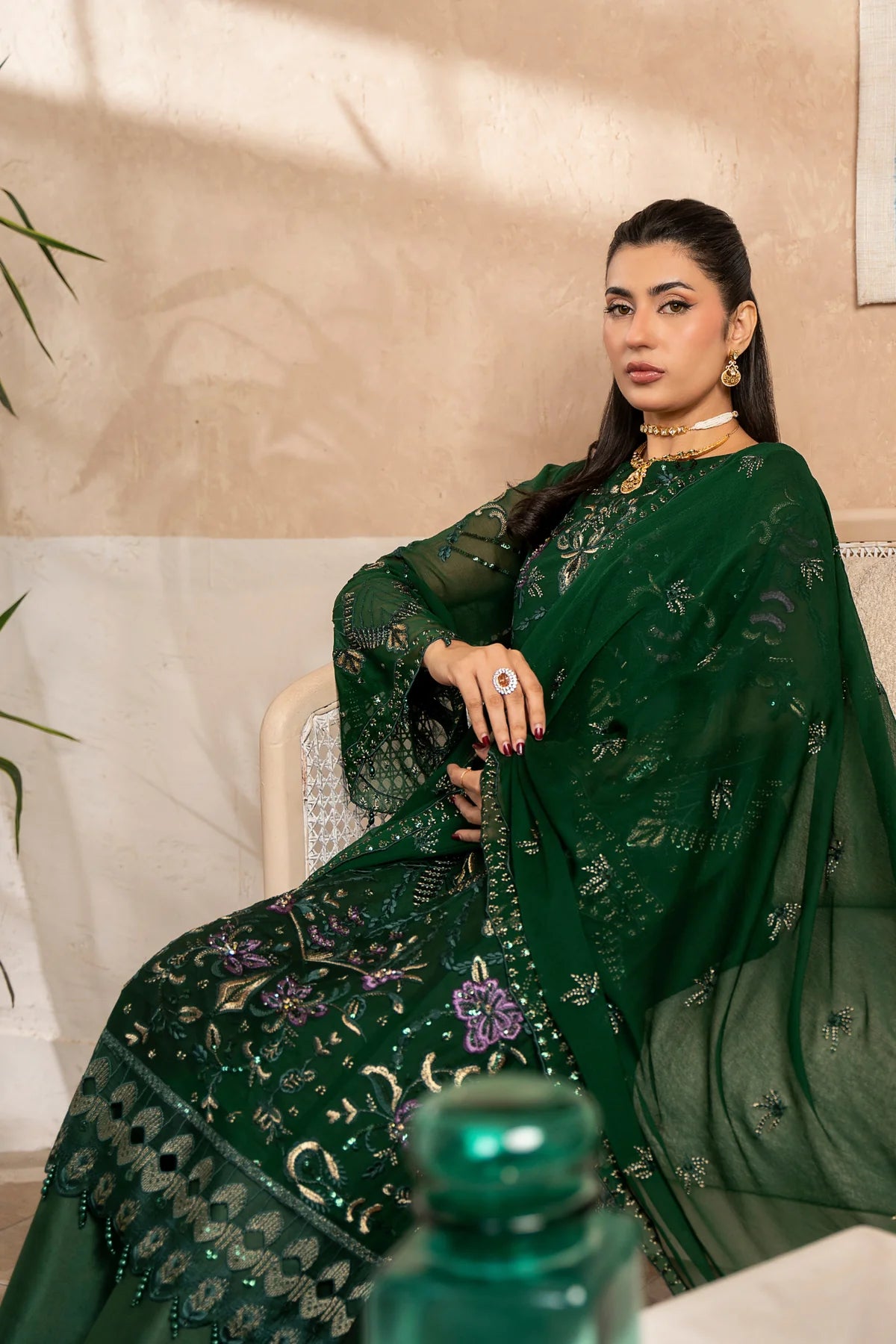 Aura by Zebtan Chiffon Handwork Collection Vol - 03 - Design - 07