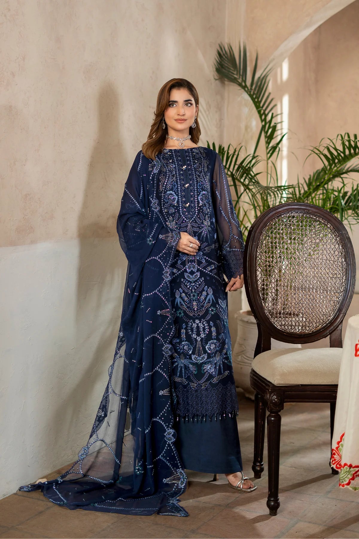 Aura by Zebtan Chiffon Handwork Collection Vol - 03 - Design - 06