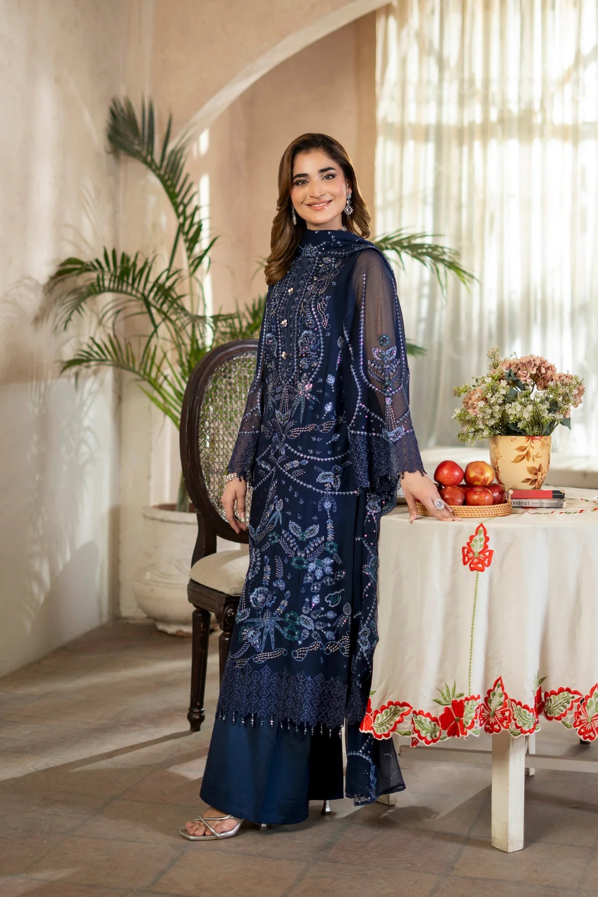 Aura by Zebtan Chiffon Handwork Collection Vol - 03 - Design - 06