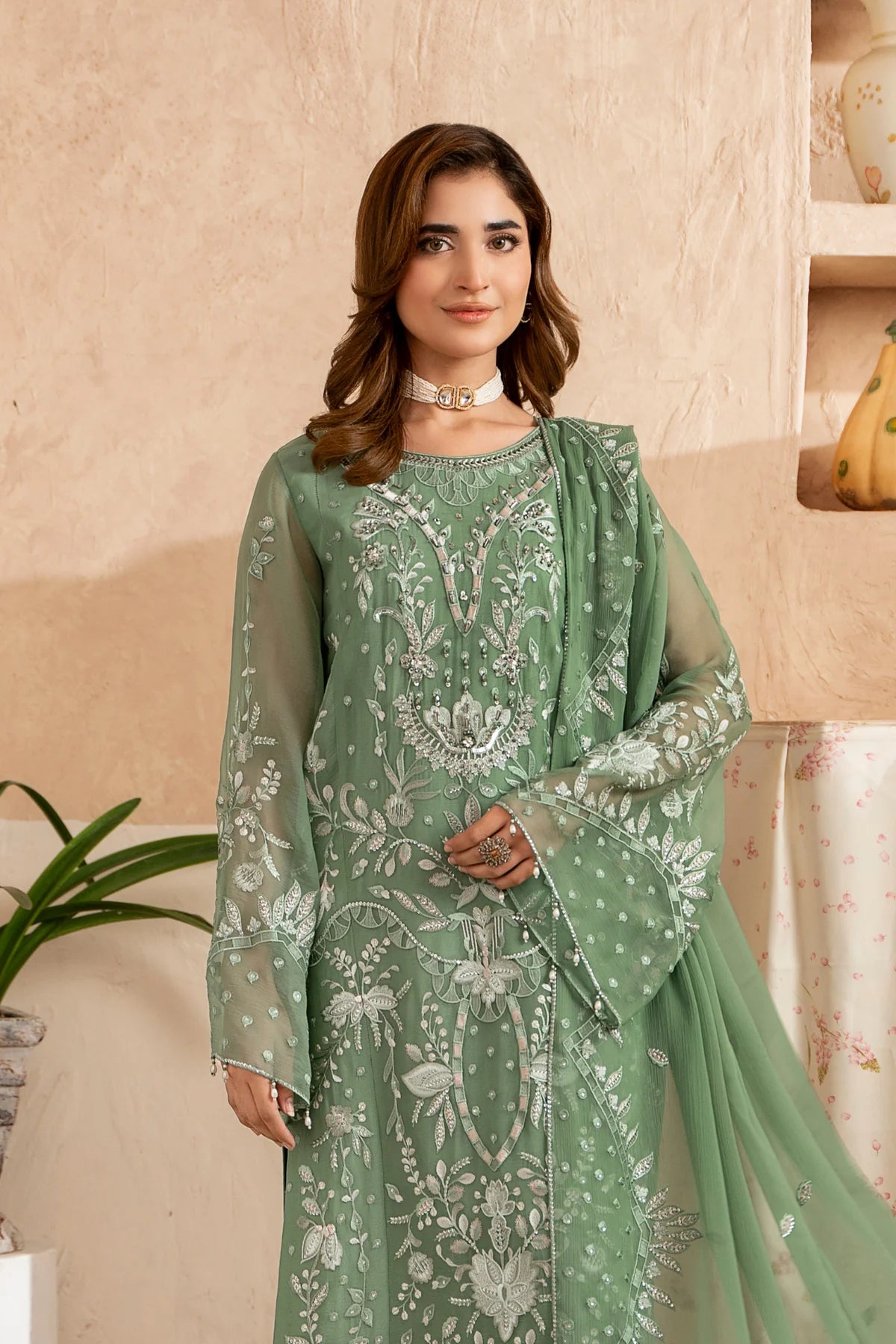 Aura by Zebtan Chiffon Handwork Collection Vol - 03 - Design - 05
