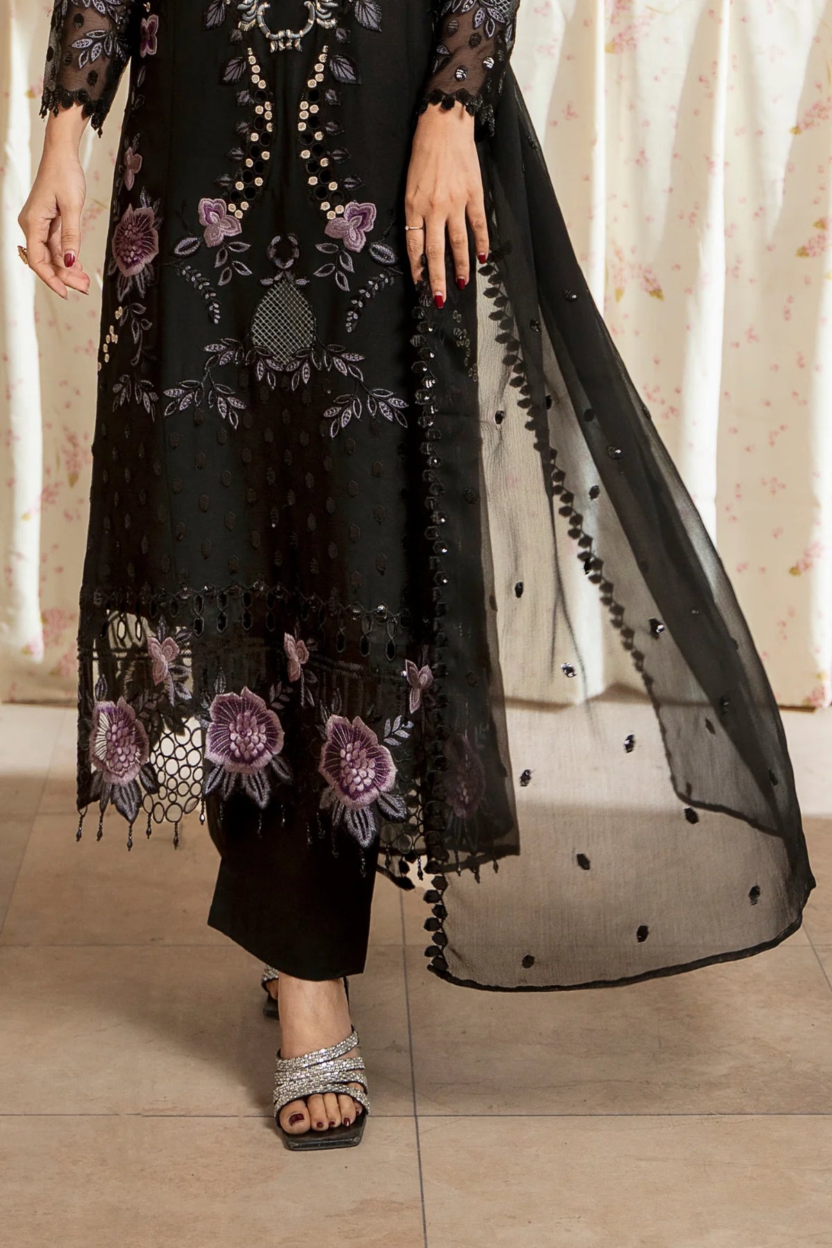 Aura by Zebtan Chiffon Handwork Collection Vol - 03 - Design - 04