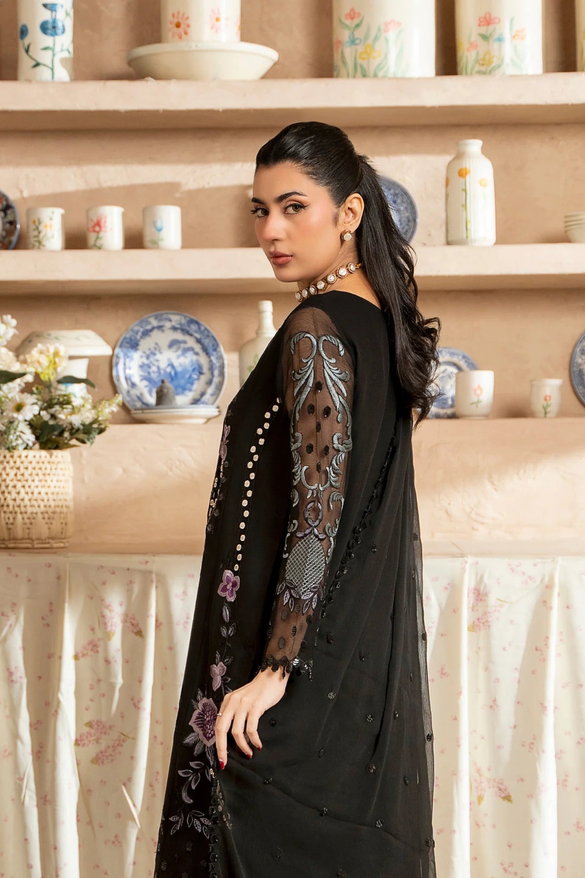 Aura by Zebtan Chiffon Handwork Collection Vol - 03 - Design - 04