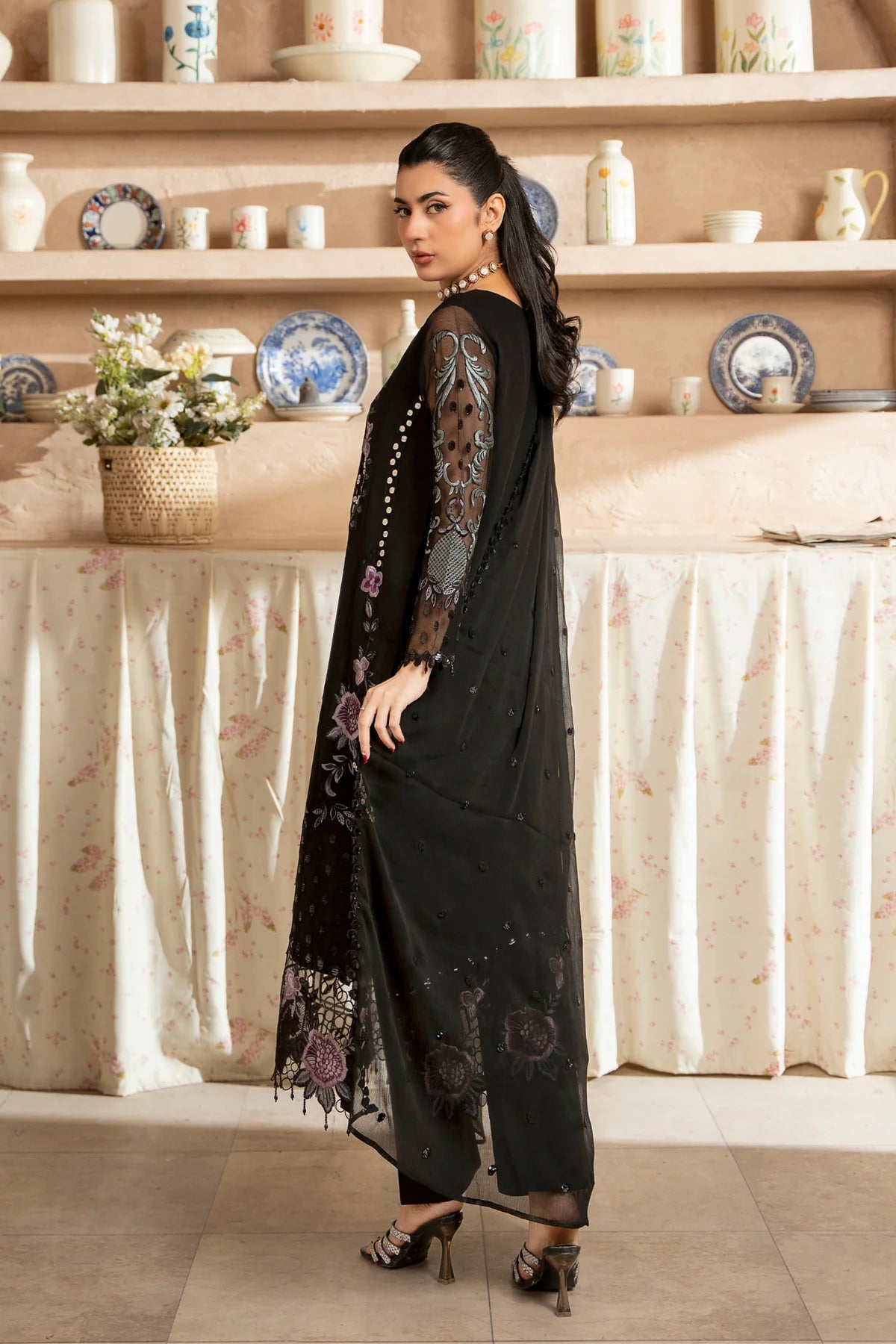 Aura by Zebtan Chiffon Handwork Collection Vol - 03 - Design - 04