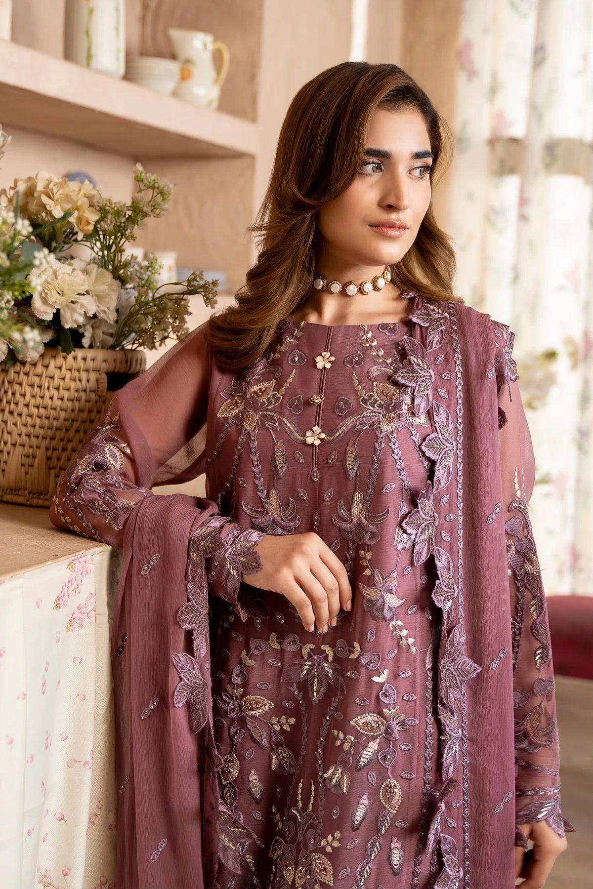Aura by Zebtan Chiffon Handwork Collection Vol - 03 - Design - 03