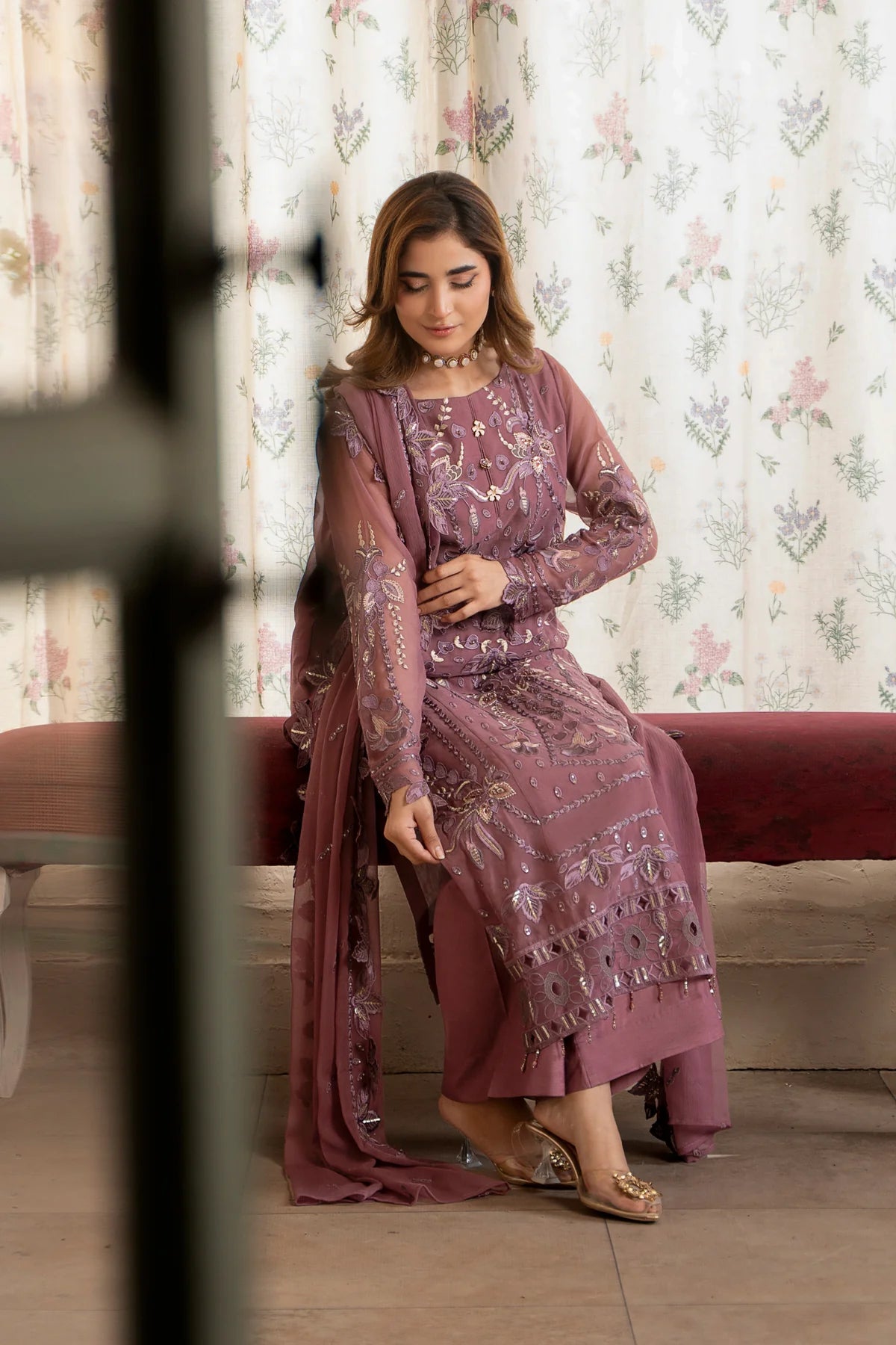 Aura by Zebtan Chiffon Handwork Collection Vol - 03 - Design - 03