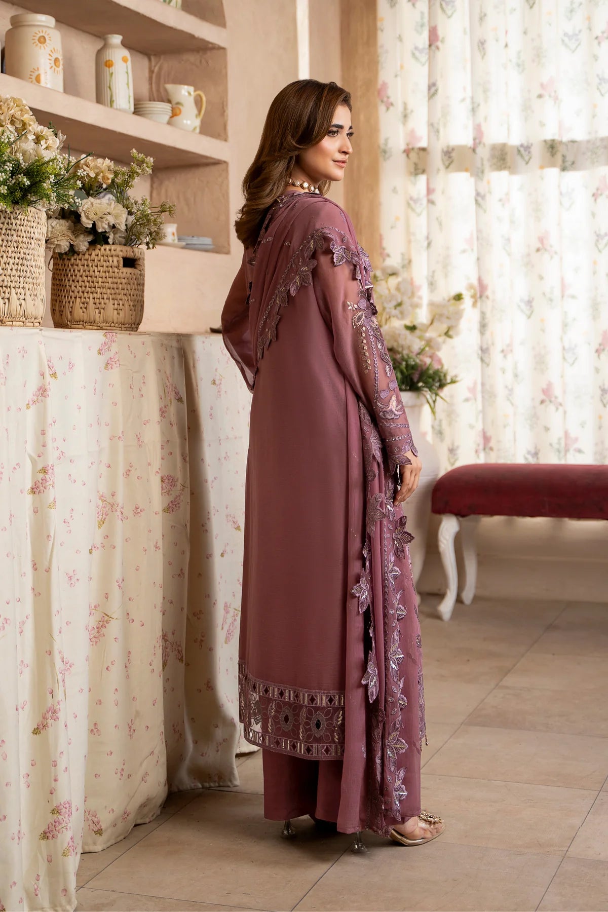 Aura by Zebtan Chiffon Handwork Collection Vol - 03 - Design - 03