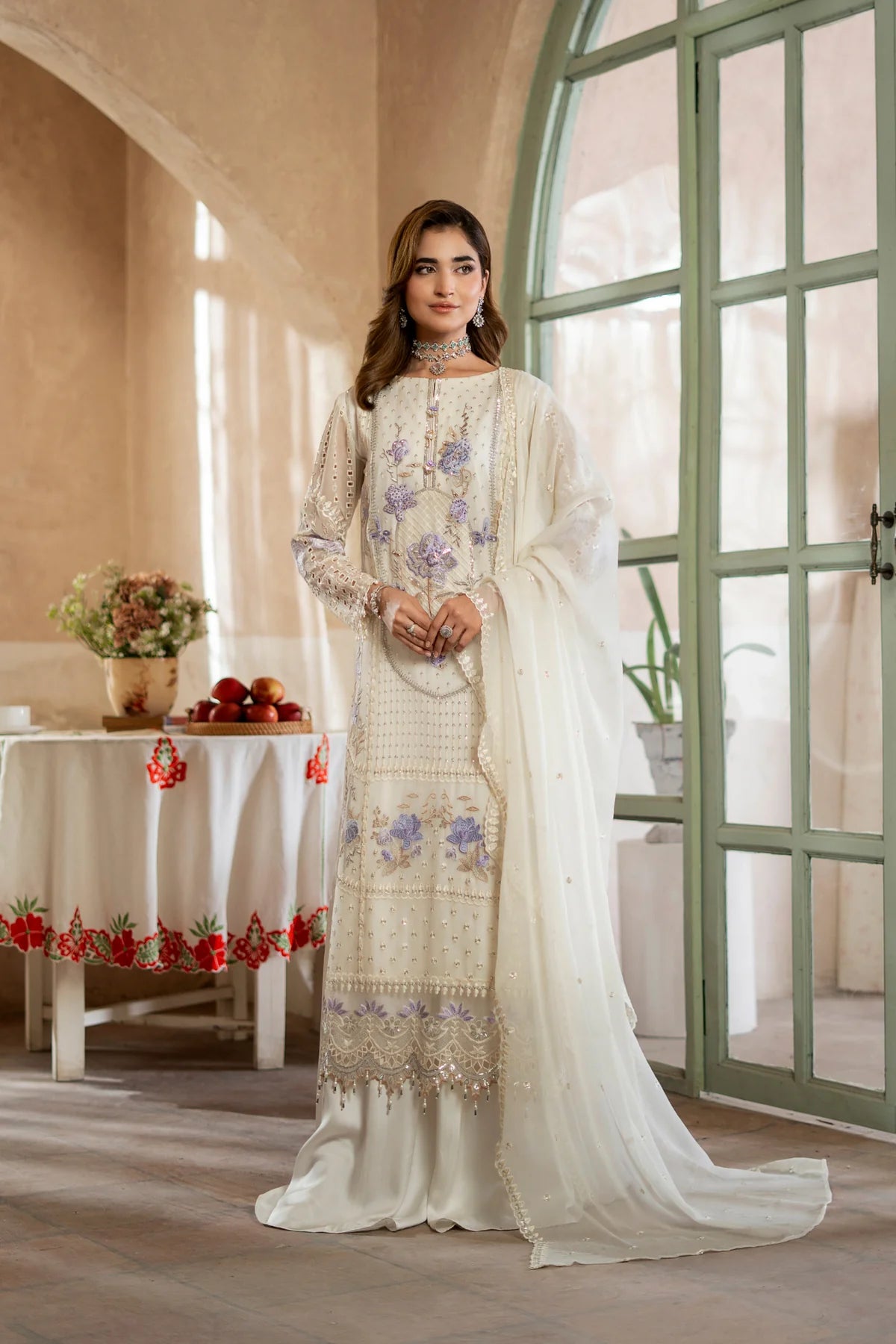 Aura by Zebtan Chiffon Handwork Collection Vol - 03 - Design - 02