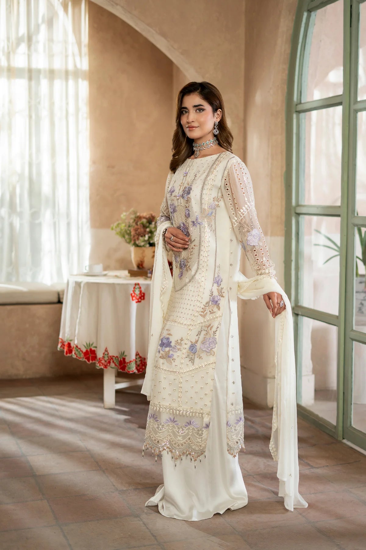 Aura by Zebtan Chiffon Handwork Collection Vol - 03 - Design - 02