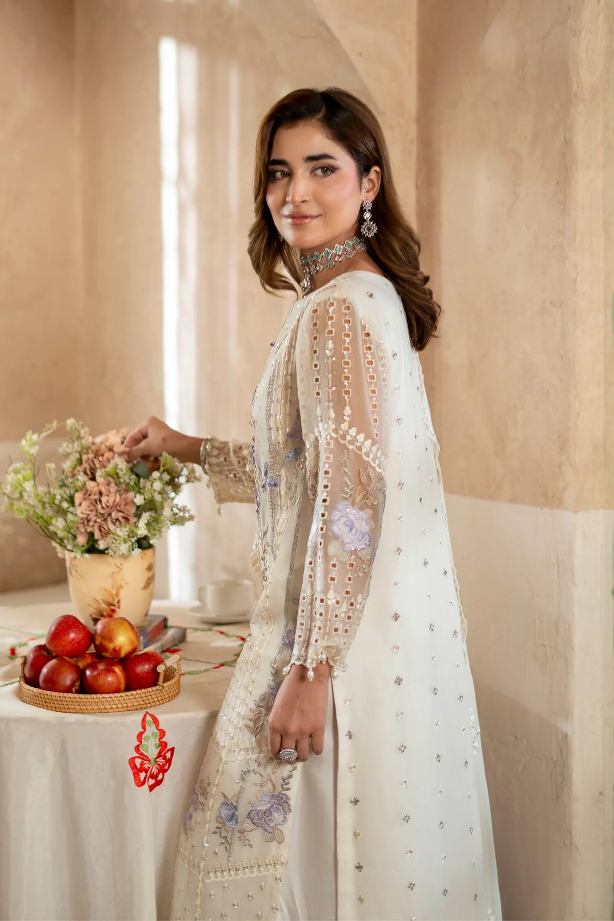 Aura by Zebtan Chiffon Handwork Collection Vol - 03 - Design - 02