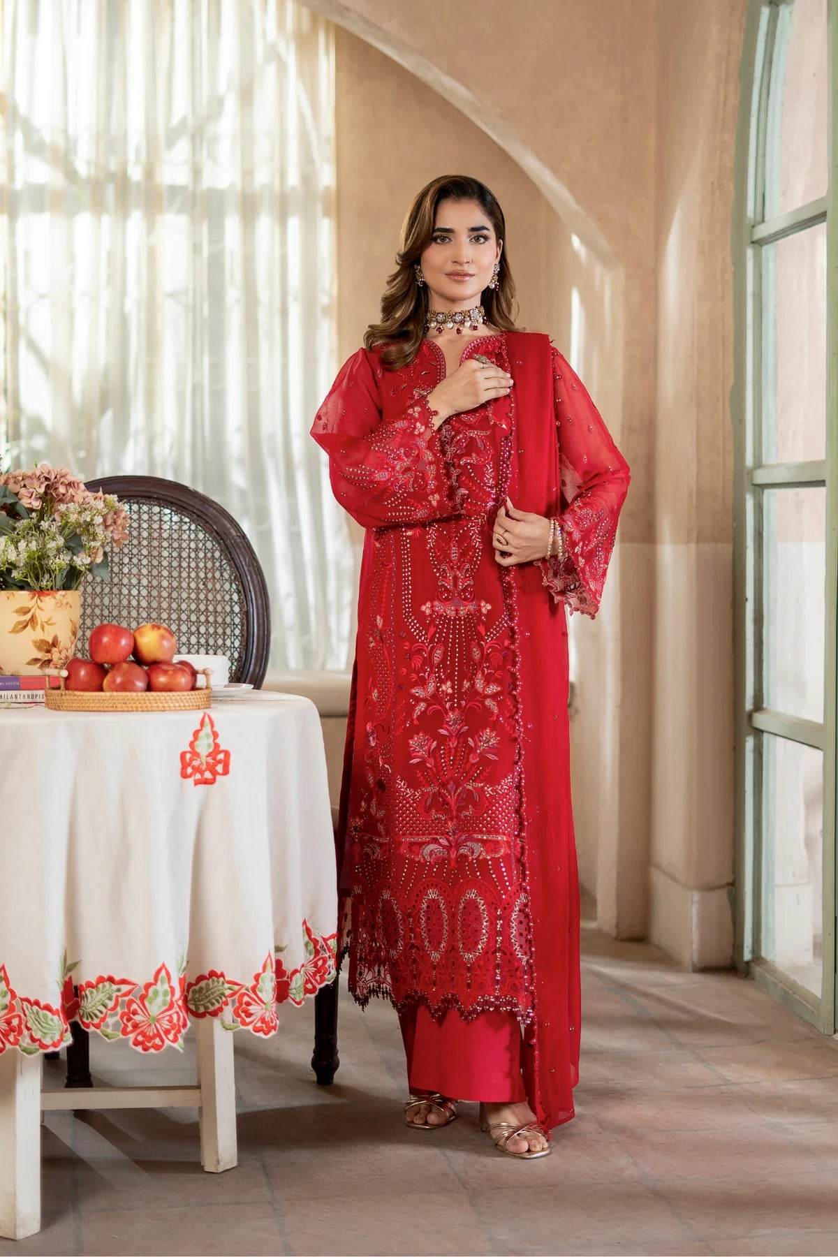 Aura by Zebtan Chiffon Handwork Collection Vol - 03 - Design - 01