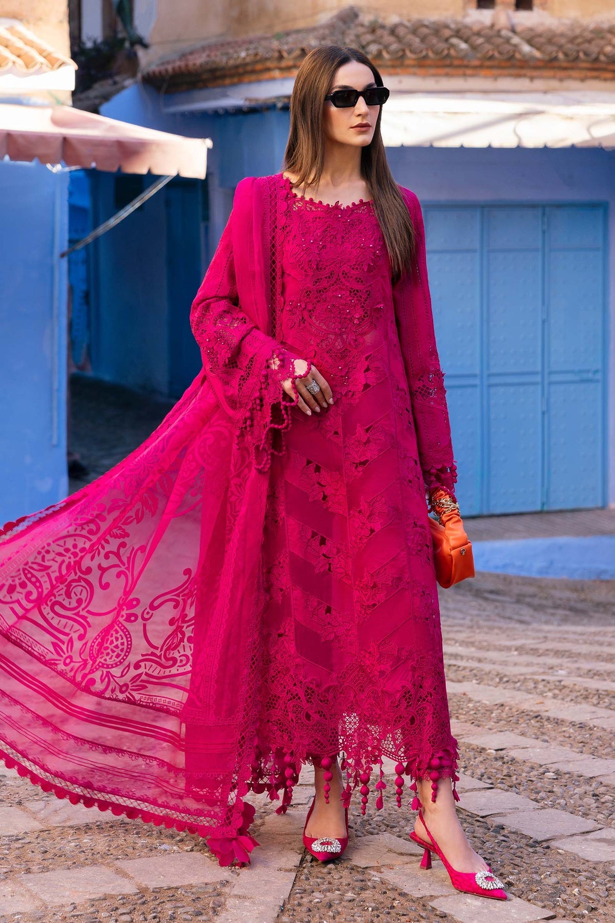 Maria B luxury lawn suits 2025 - 8A