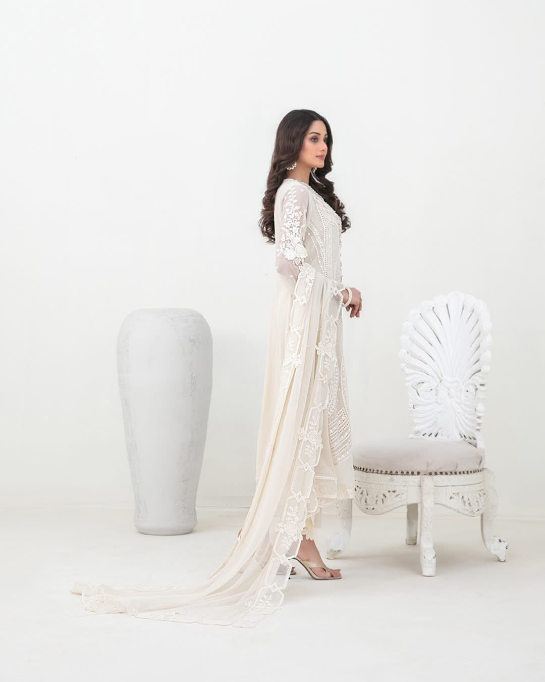 Ablah semi stitched chiffon suits by tawakkal fabrics - D-5386