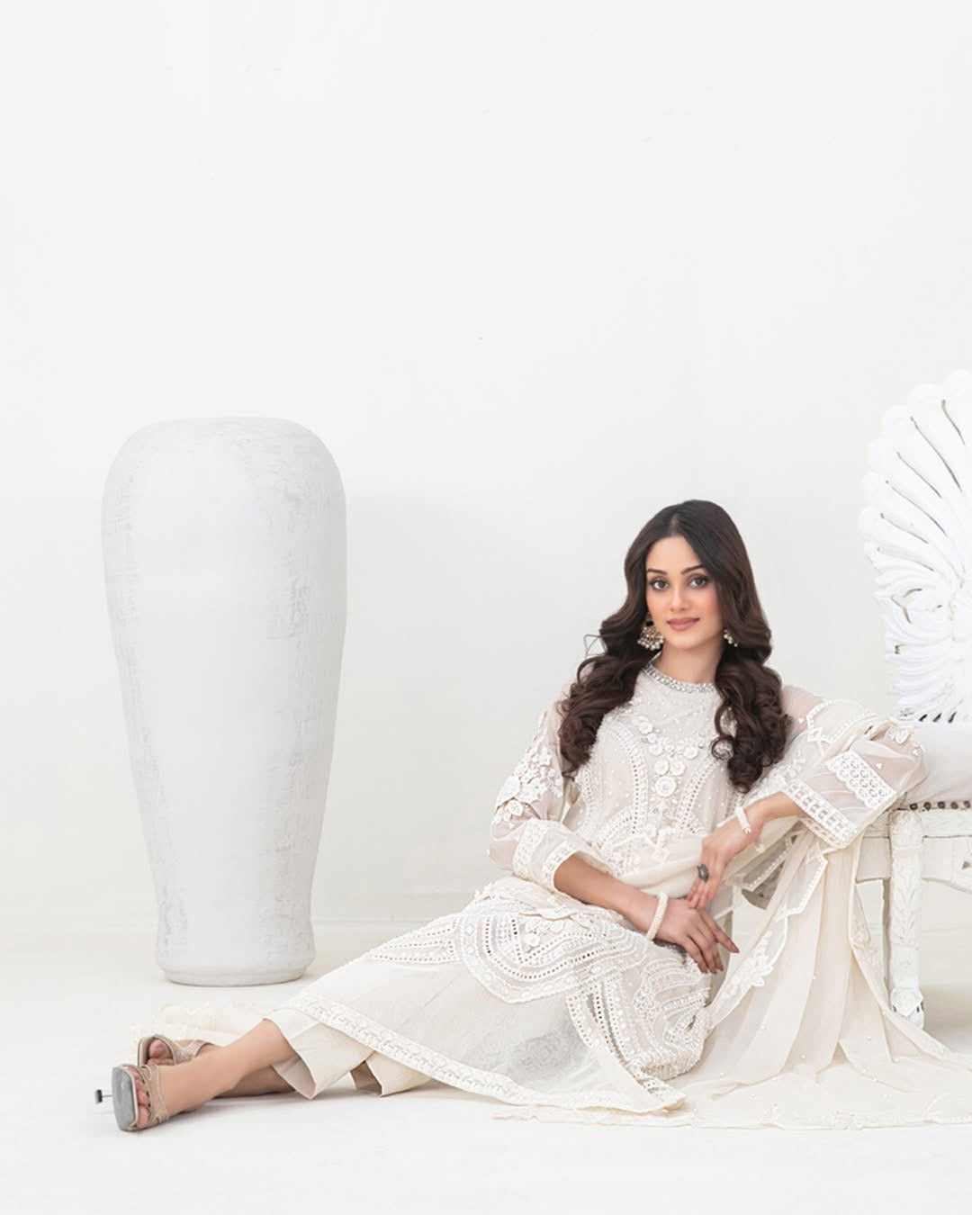 Ablah semi stitched chiffon suits by tawakkal fabrics - D-5386