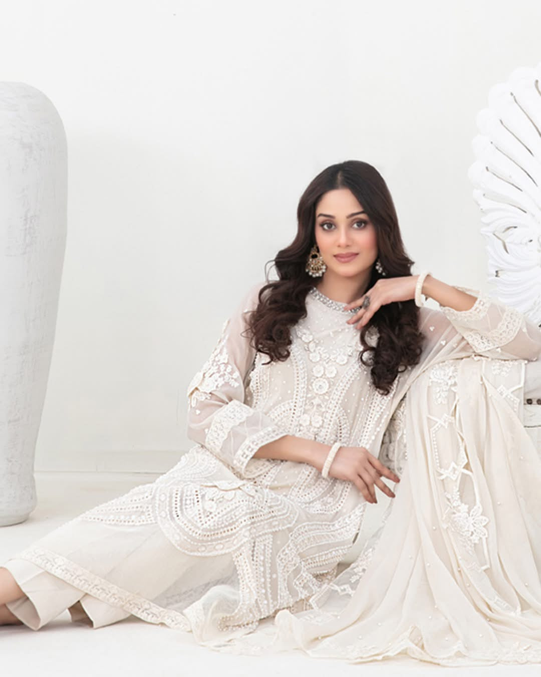 Ablah semi stitched chiffon suits by tawakkal fabrics - D-5386