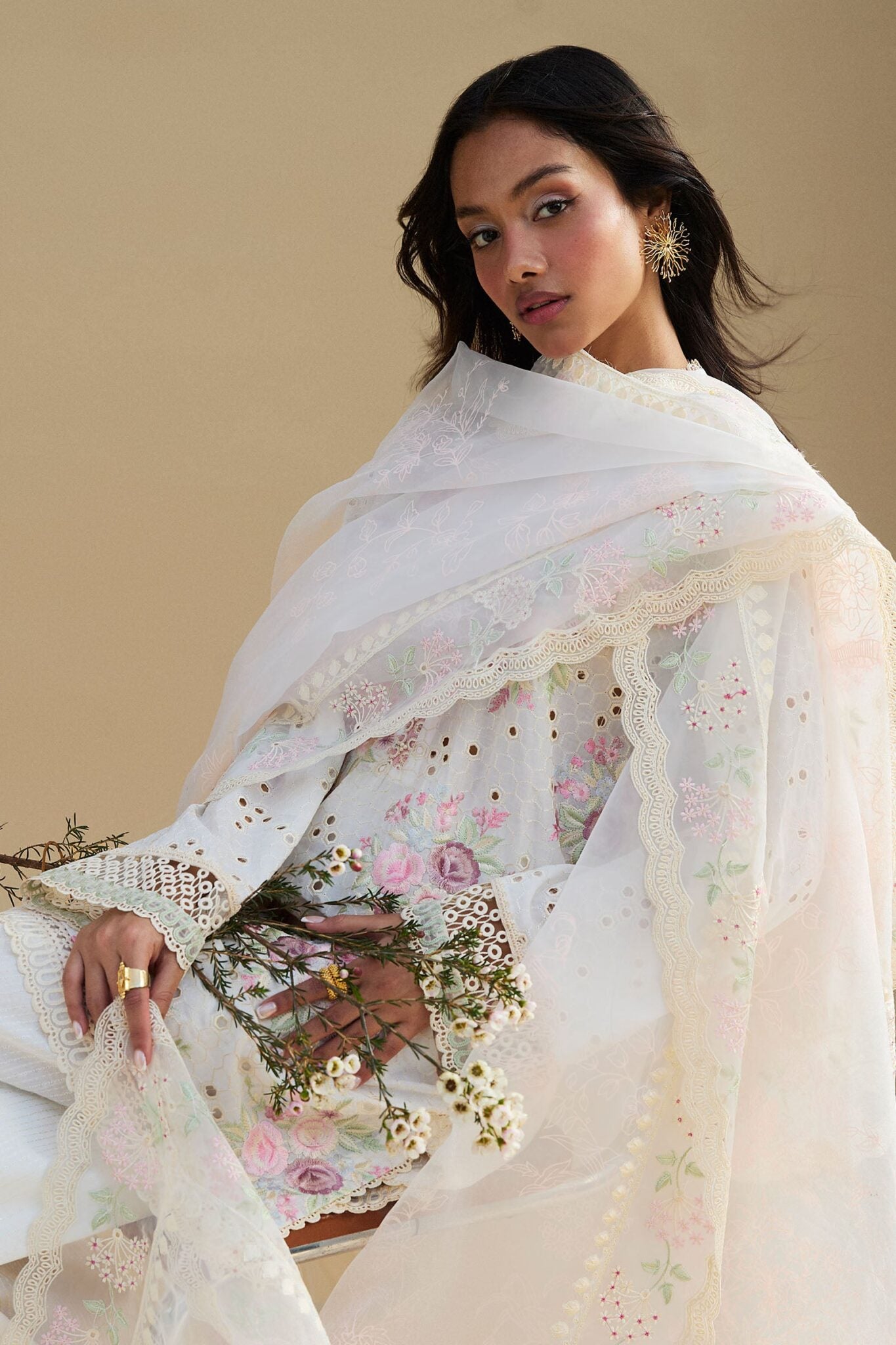 Zara Shahjahan luxury unstitched lawn suits 2025 | Satori | 10A