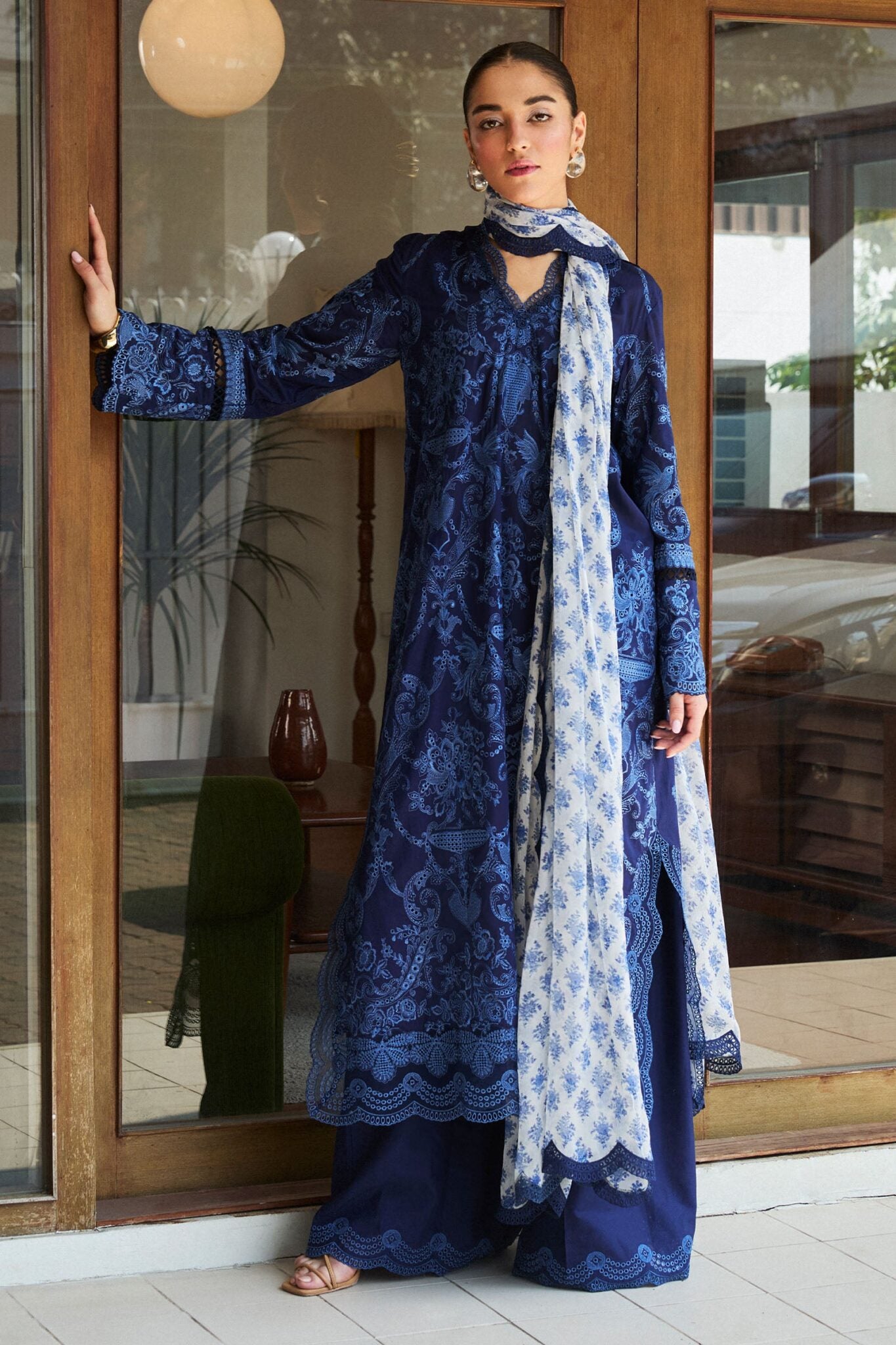 Zara Shahjahan luxury unstitched lawn suits 2025 | Satori | 9B