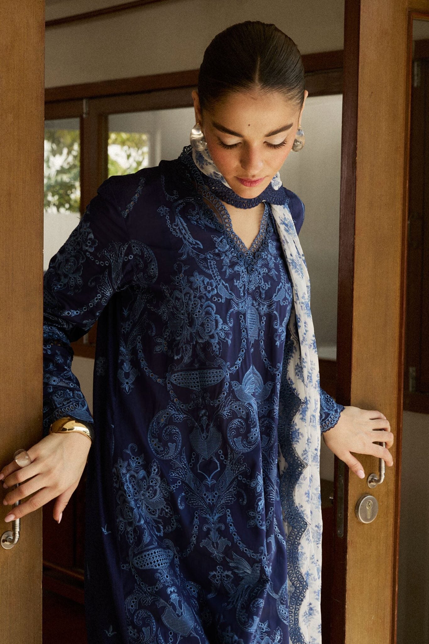 Zara Shahjahan luxury unstitched lawn suits 2025 | Satori | 9B