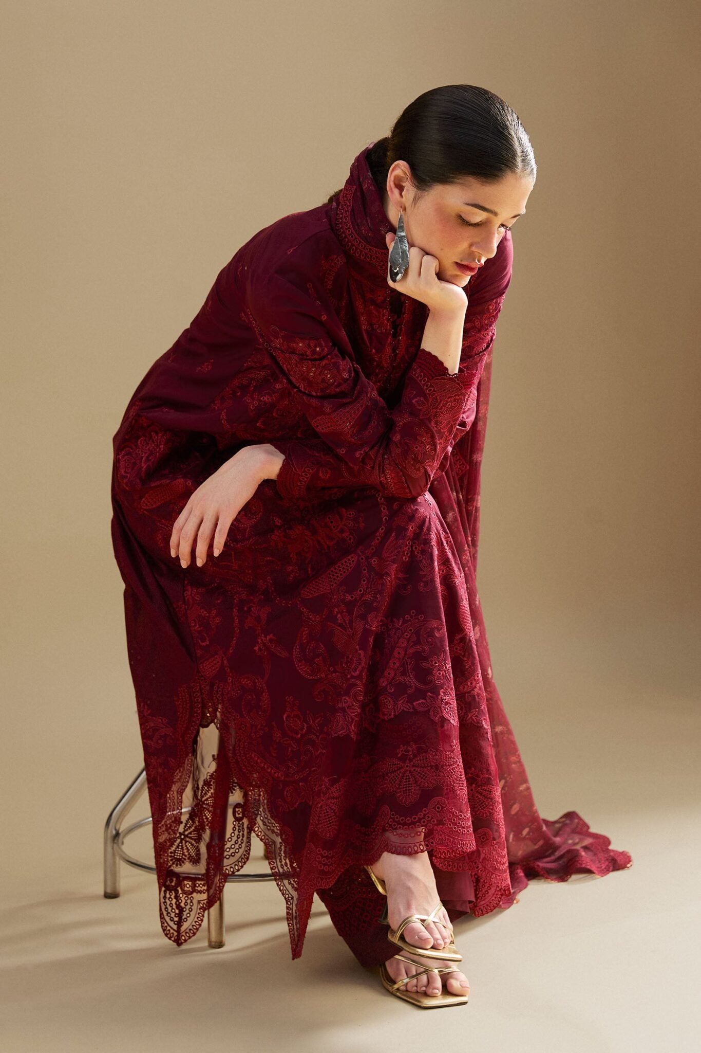 Zara Shahjahan luxury unstitched lawn suits 2025 | Satori | 9A