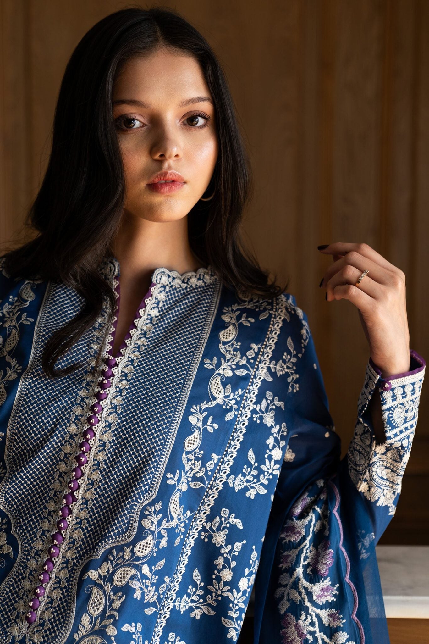 Zara Shahjahan luxury unstitched lawn suits 2025 | Satori | 8B