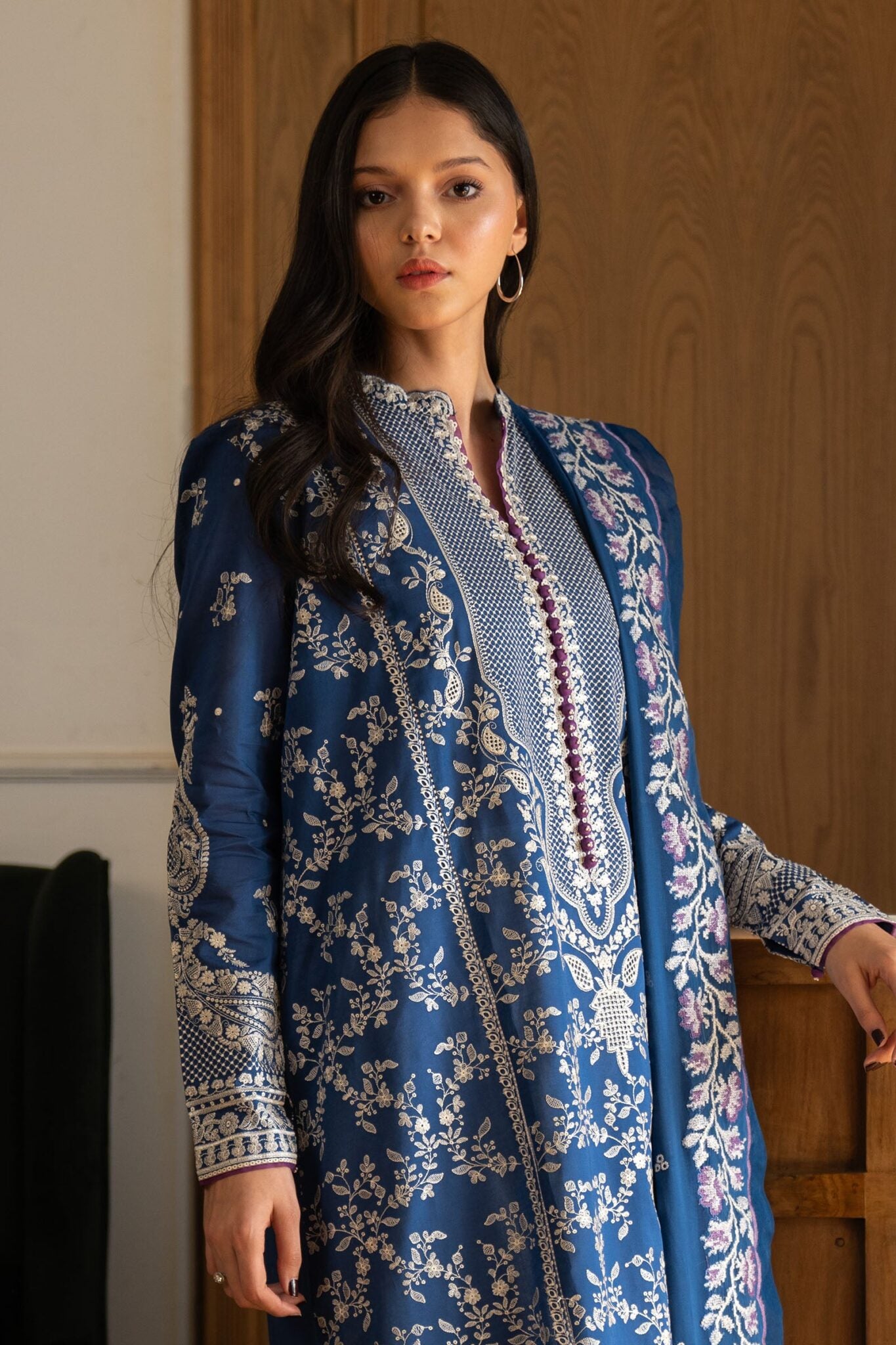Zara Shahjahan luxury unstitched lawn suits 2025 | Satori | 8B