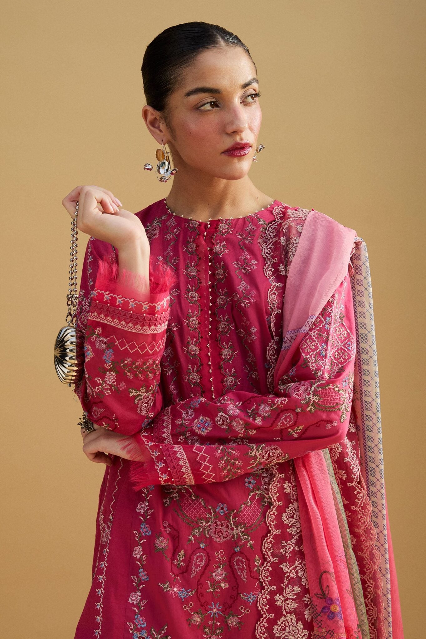 Zara Shahjahan luxury unstitched lawn suits 2025 | Satori | 7A