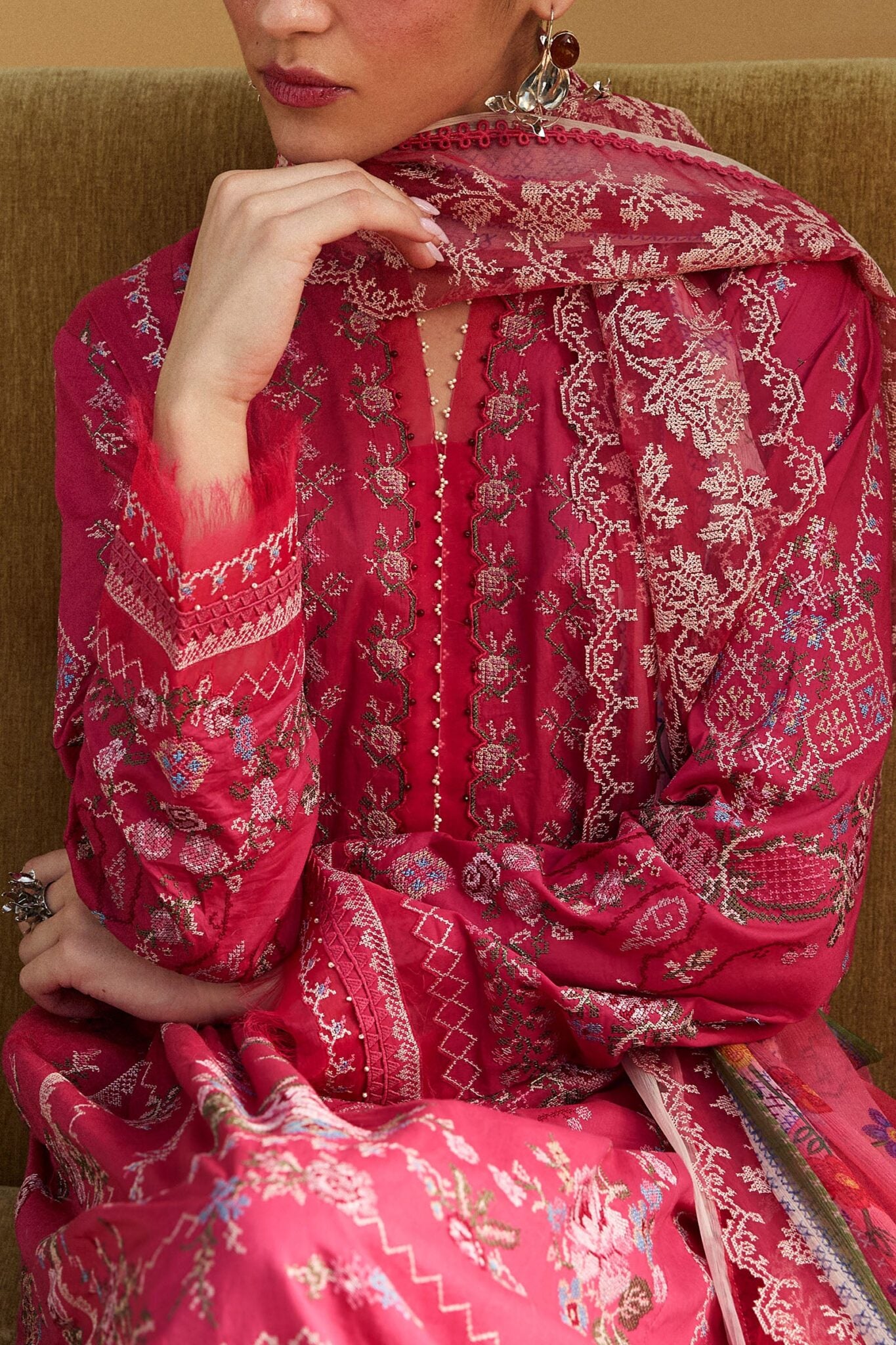 Zara Shahjahan luxury unstitched lawn suits 2025 | Satori | 7A