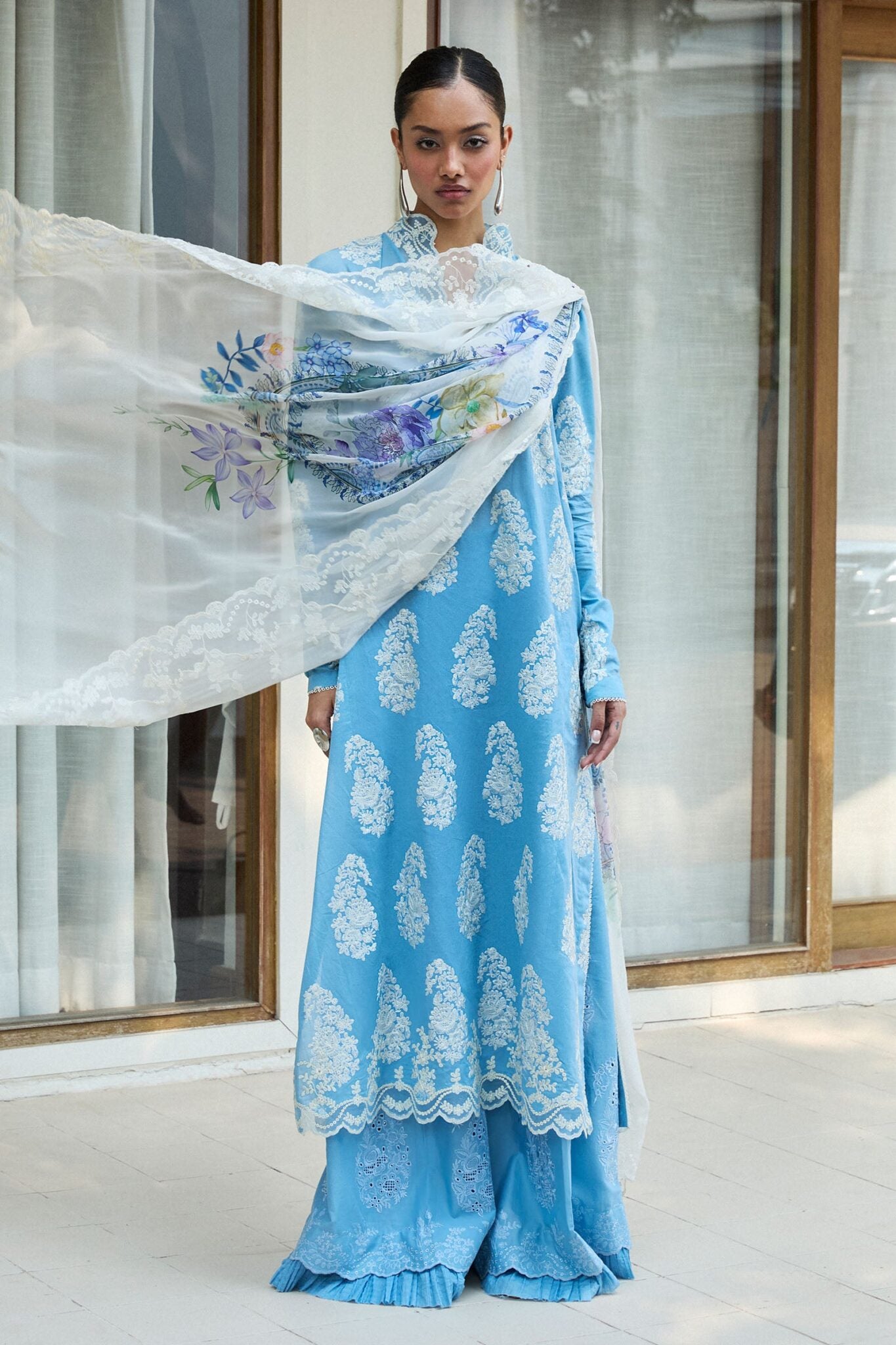 Zara Shahjahan luxury unstitched lawn suits 2025 | Satori | 6B