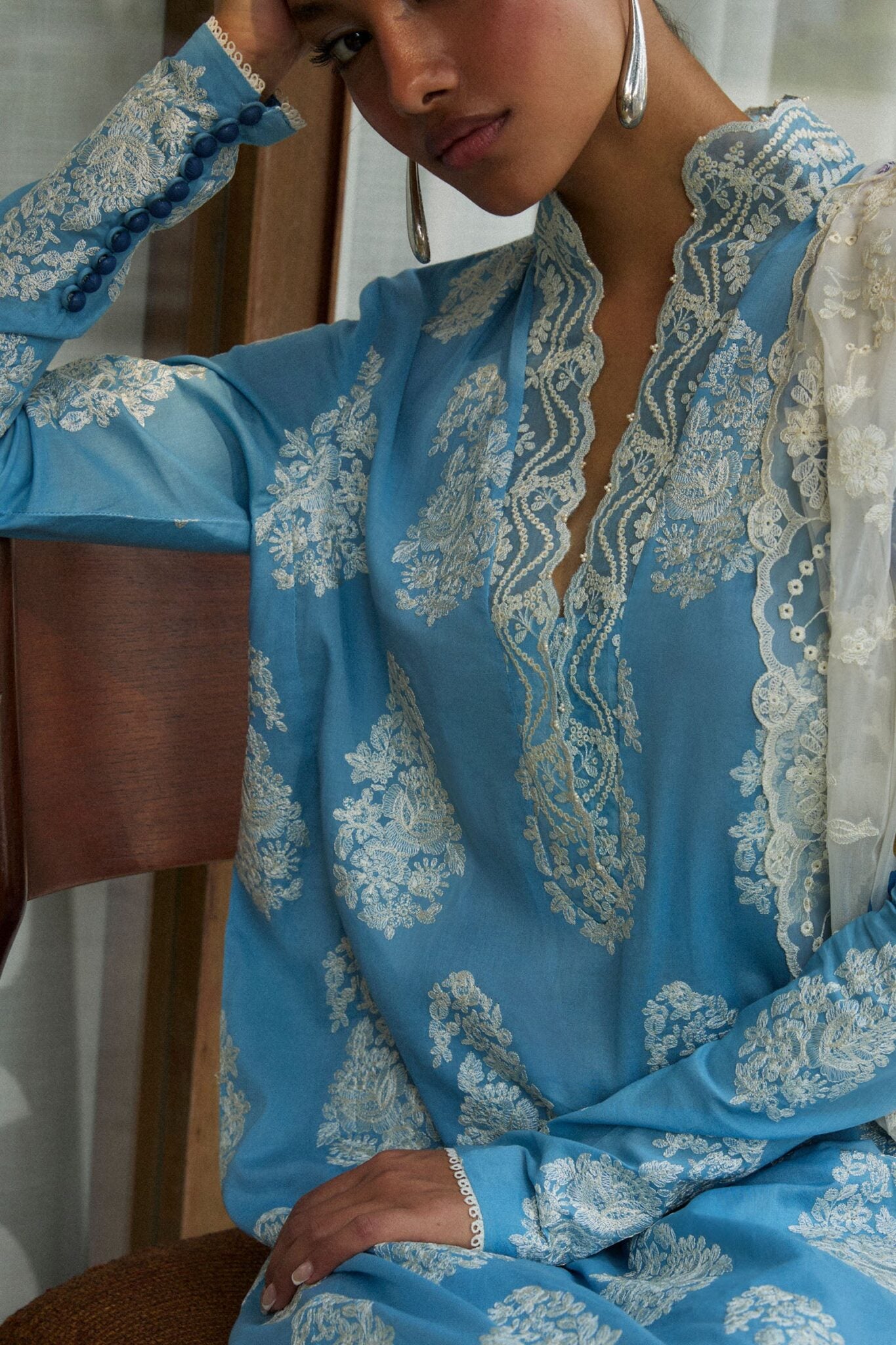 Zara Shahjahan luxury unstitched lawn suits 2025 | Satori | 6B