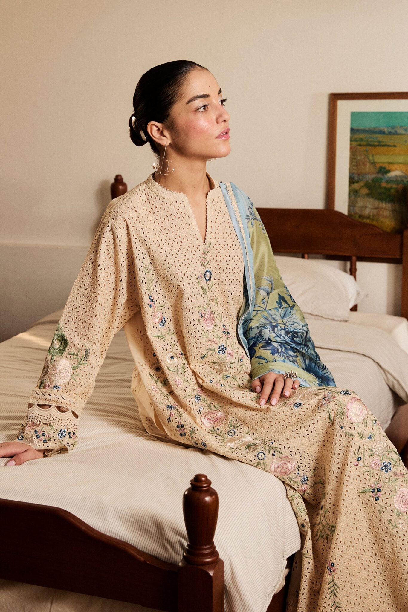 Zara Shahjahan luxury unstitched lawn suits 2025 | Satori | 5A
