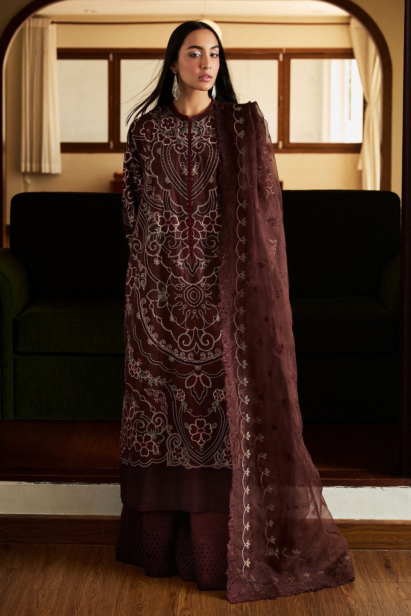 Zara Shahjahan luxury unstitched lawn suits 2025 | Satori | 4B