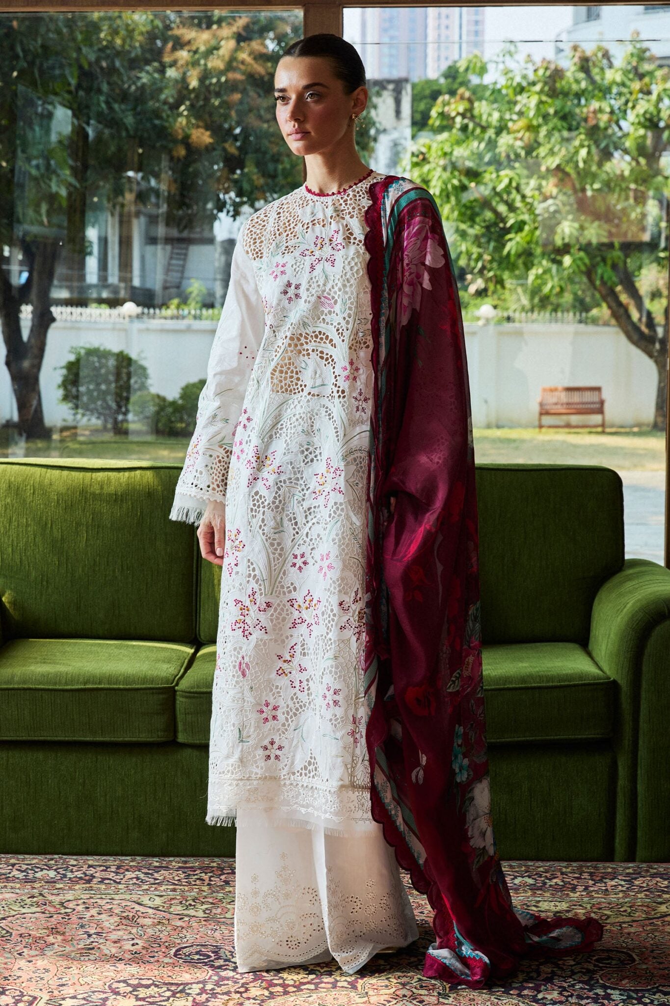 Zara Shahjahan luxury unstitched lawn suits 2025 | Satori | 3A