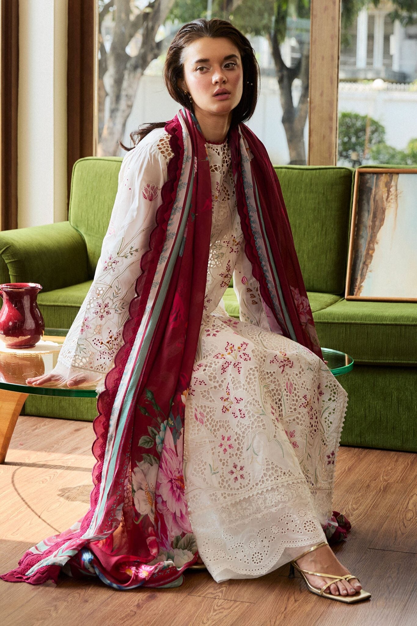 Zara Shahjahan luxury unstitched lawn suits 2025 | Satori | 3A