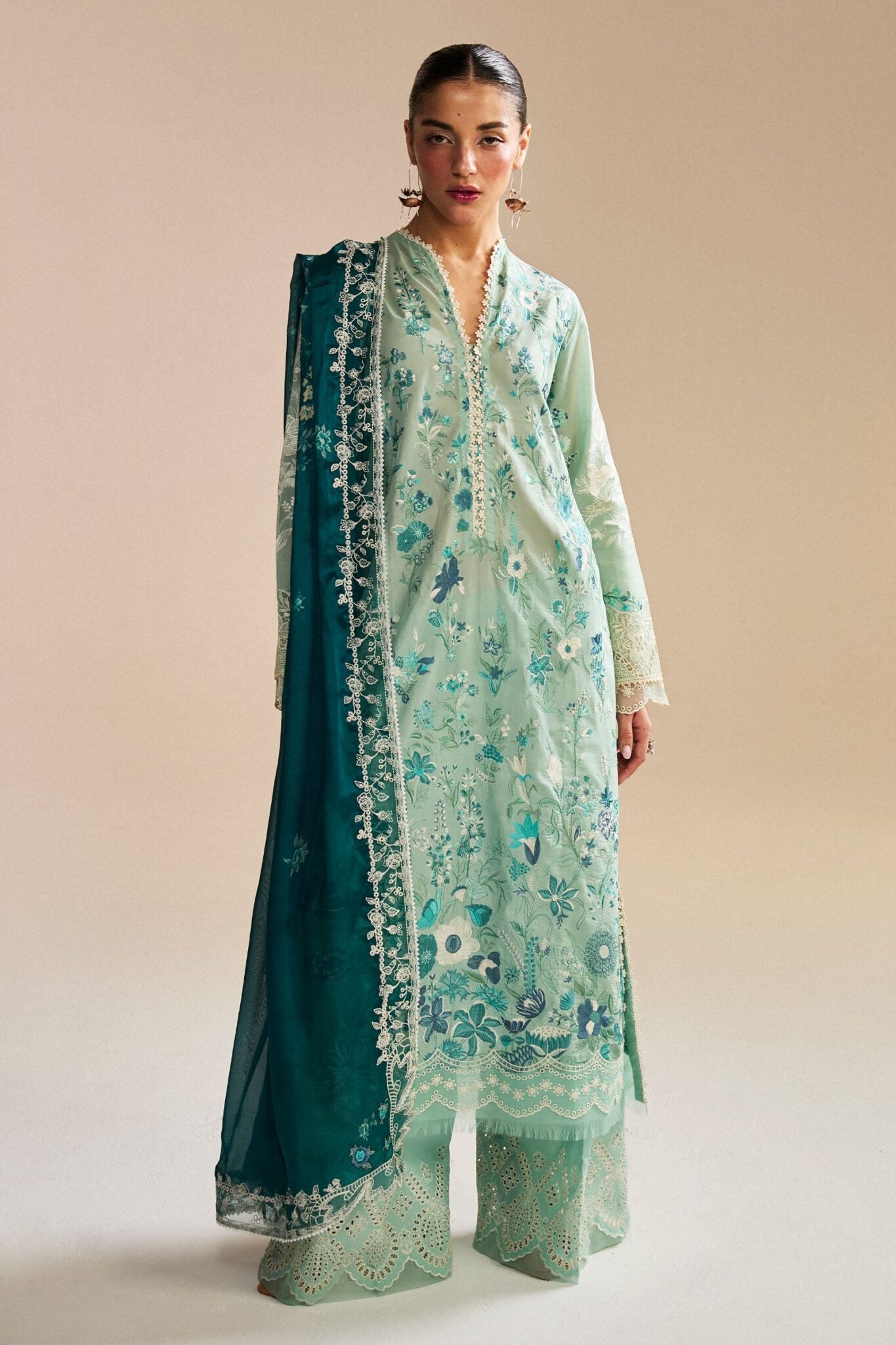 Zara Shahjahan luxury unstitched lawn suits 2025 | Satori | 2B