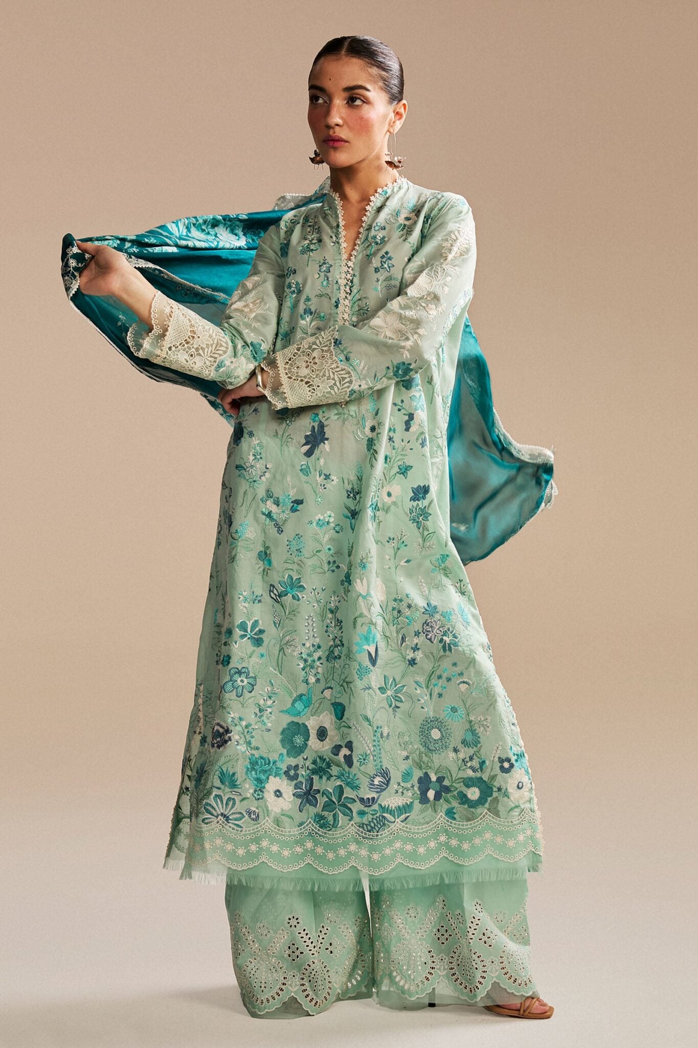 Zara Shahjahan luxury unstitched lawn suits 2025 | Satori | 2B