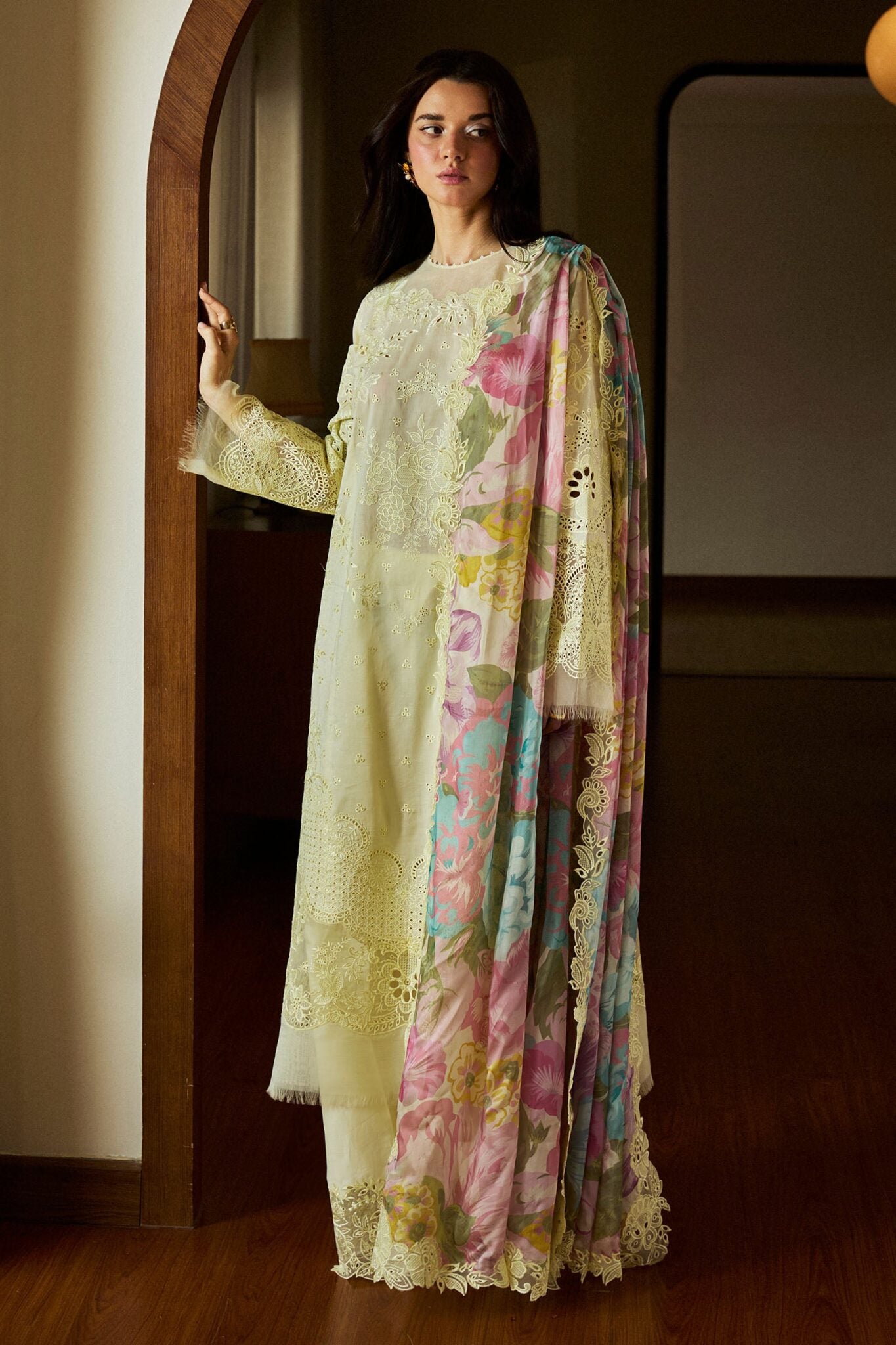 Zara Shahjahan luxury unstitched lawn suits 2025 | Satori | 1B