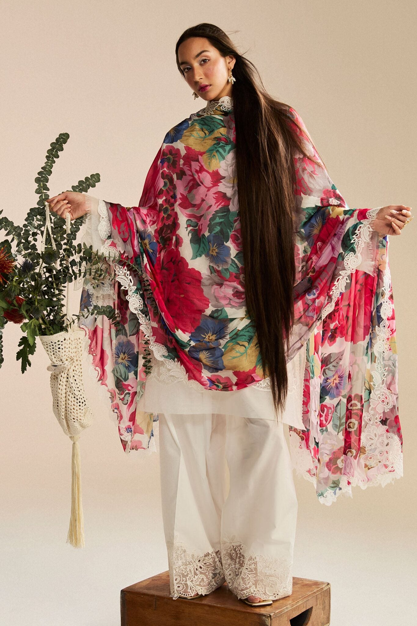 Zara Shahjahan luxury unstitched lawn suits 2025 | Satori | 1A