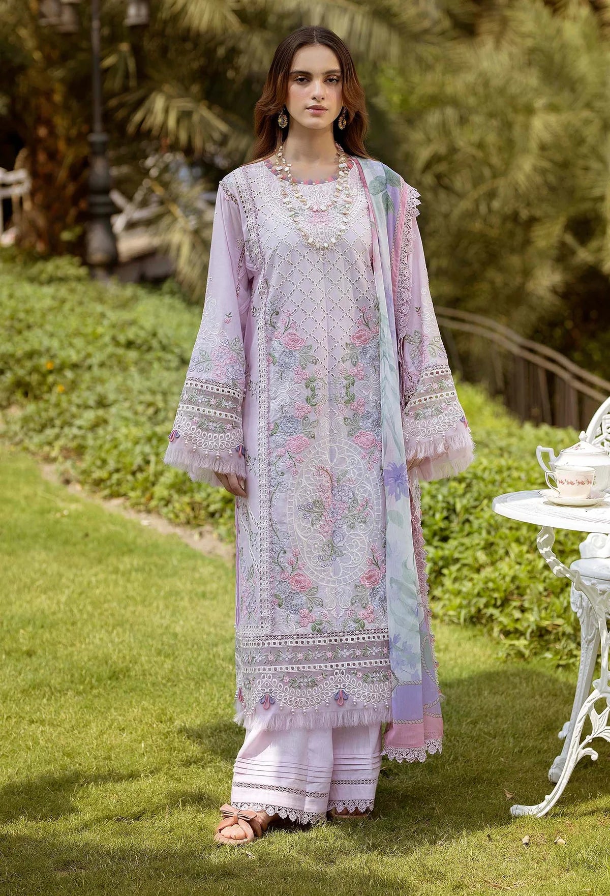 Adan Libas Gardenia Unstitched Lawn suits - D-2629