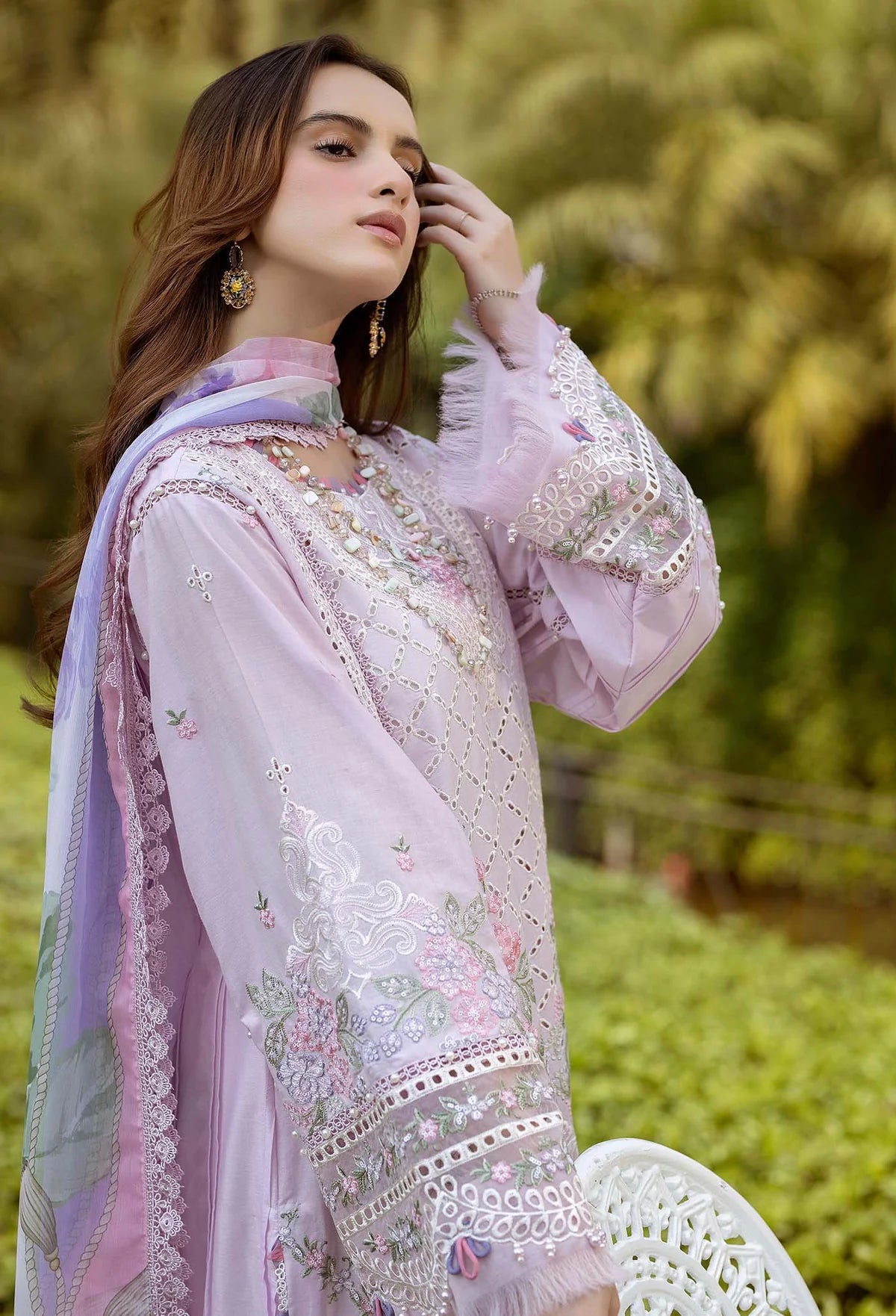 Adan Libas Gardenia Unstitched Lawn suits - D-2629