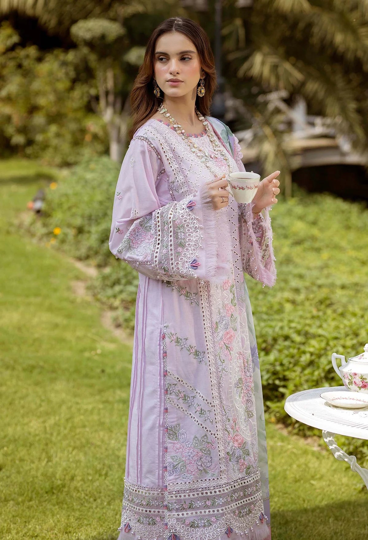 Adan Libas Gardenia Unstitched Lawn suits - D-2629