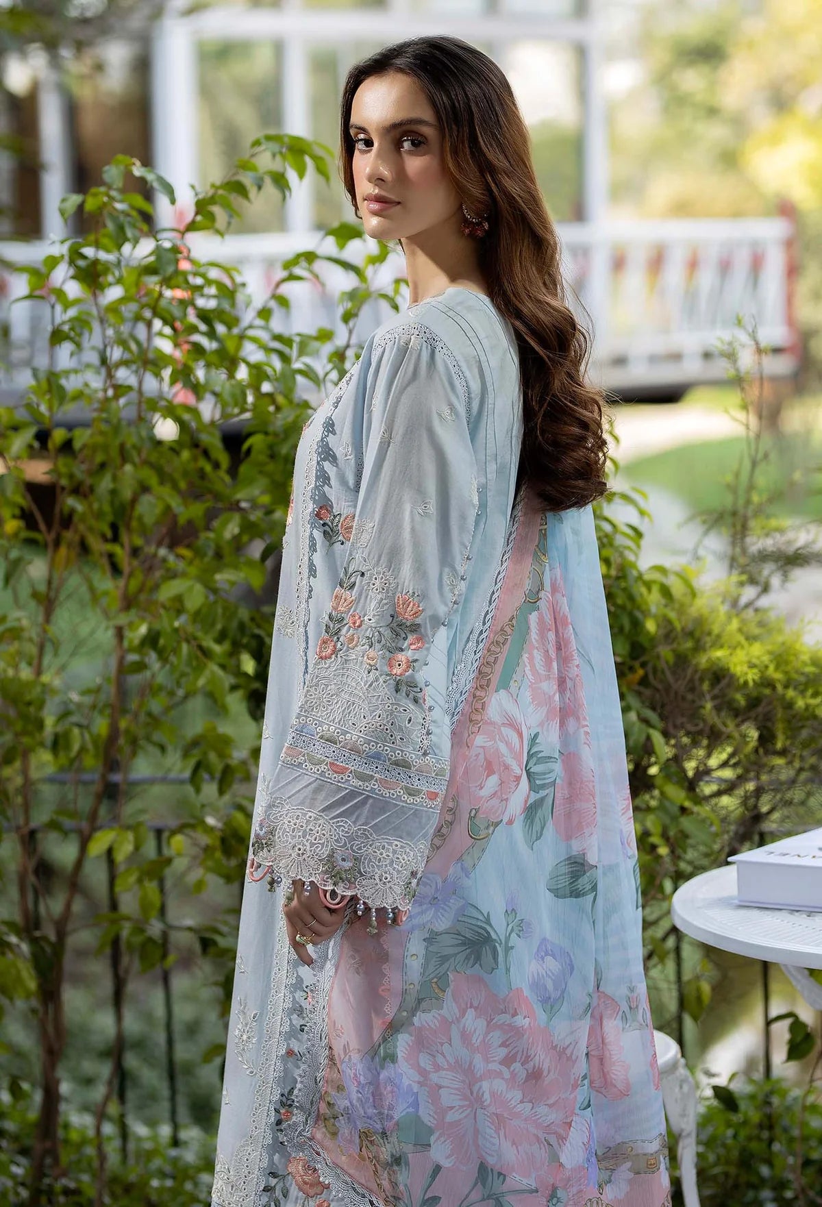 Adan Libas Gardenia Unstitched Lawn suits - D-2628