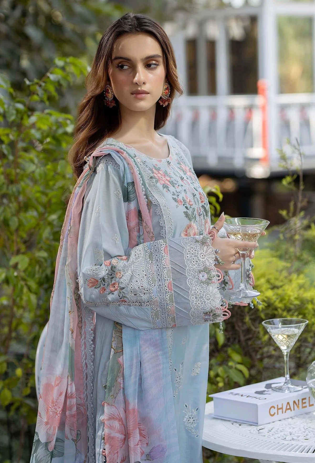 Adan Libas Gardenia Unstitched Lawn suits - D-2628