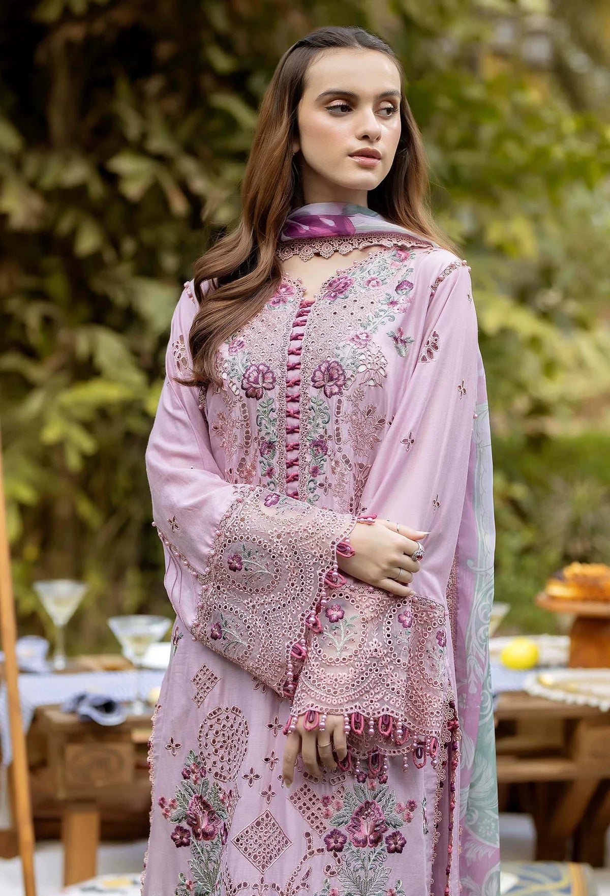 Adan Libas Gardenia Unstitched Lawn suits - D-2627