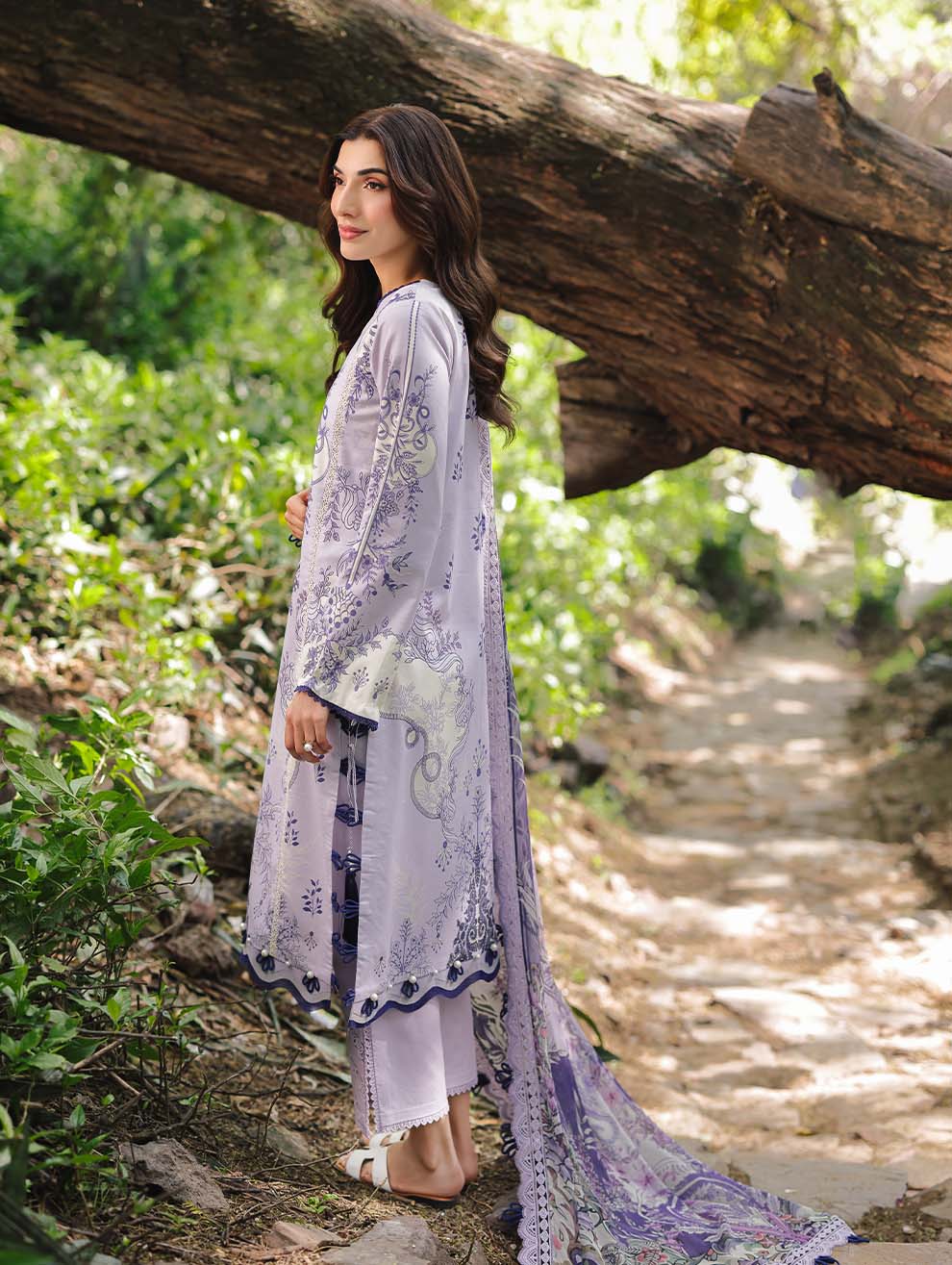 Jade Urbane Unstitched Lawn Suit with Chiffon Duppatta 2025 - 20722-A