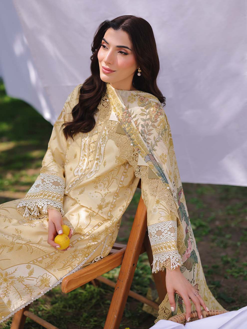 Jade Urbane Unstitched Lawn Suit with Chiffon Duppatta 2025 - 20725-B