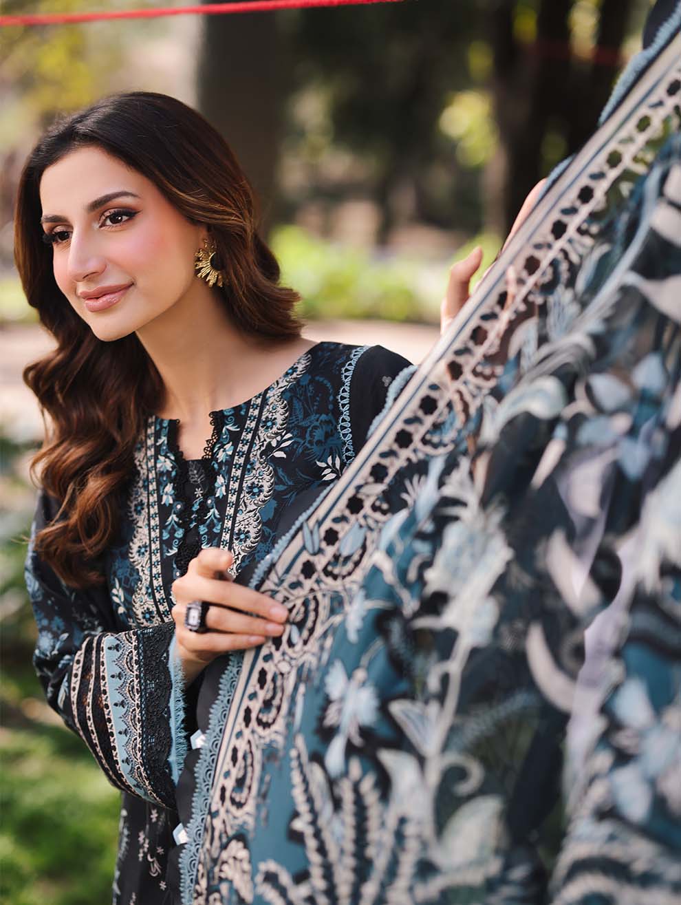 Jade Urbane Unstitched Lawn Suit with Chiffon Duppatta 2025 - 20726-A
