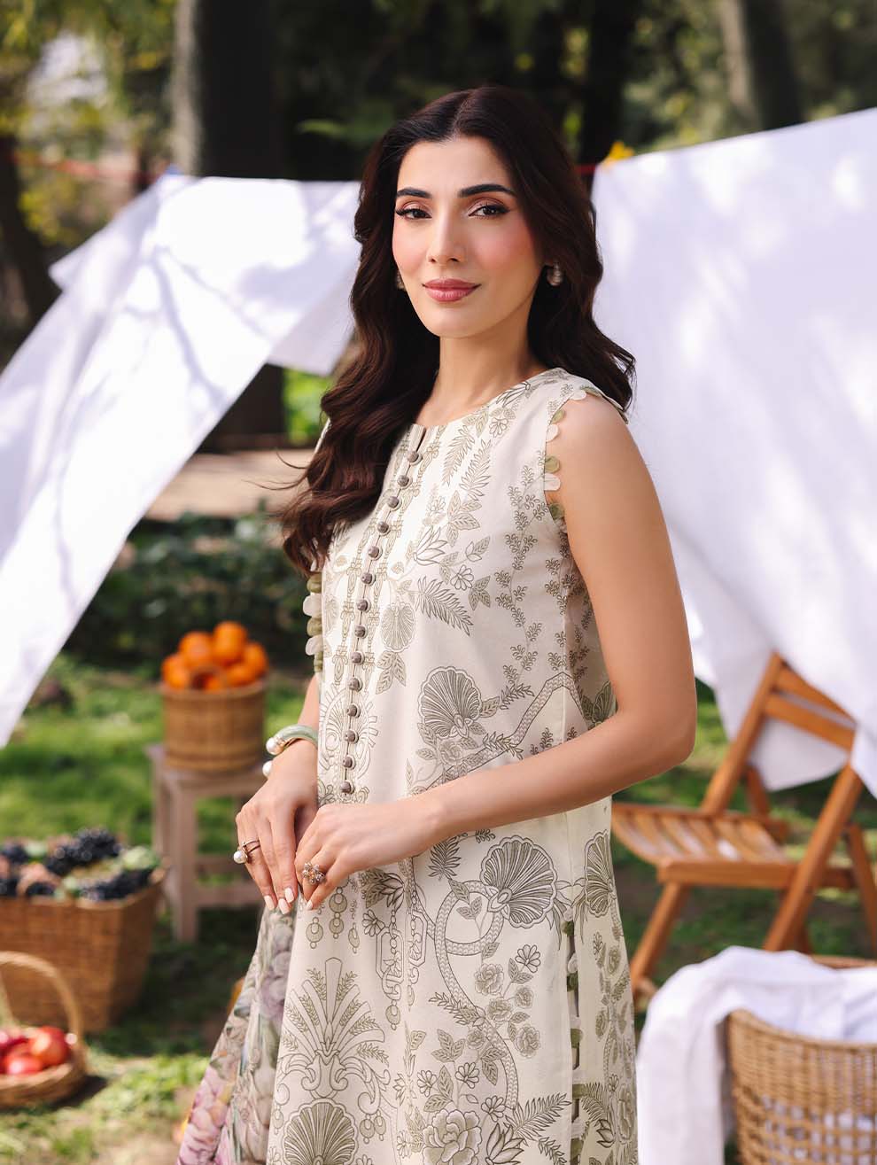 Jade Urbane Unstitched Lawn Suit with Chiffon Duppatta 2025 - 20728-B